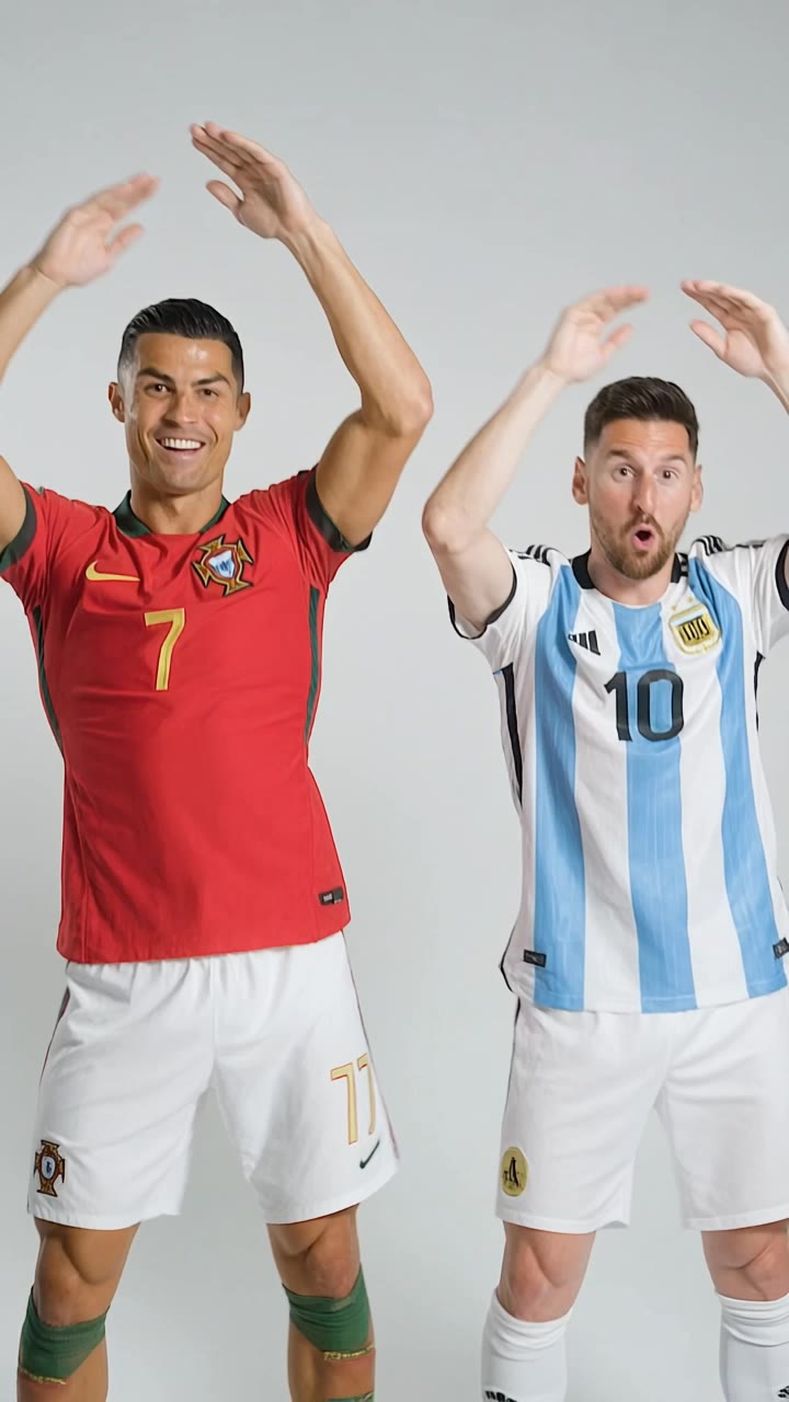Ronaldo and Messi funny dance  - funny ai generated images AI video