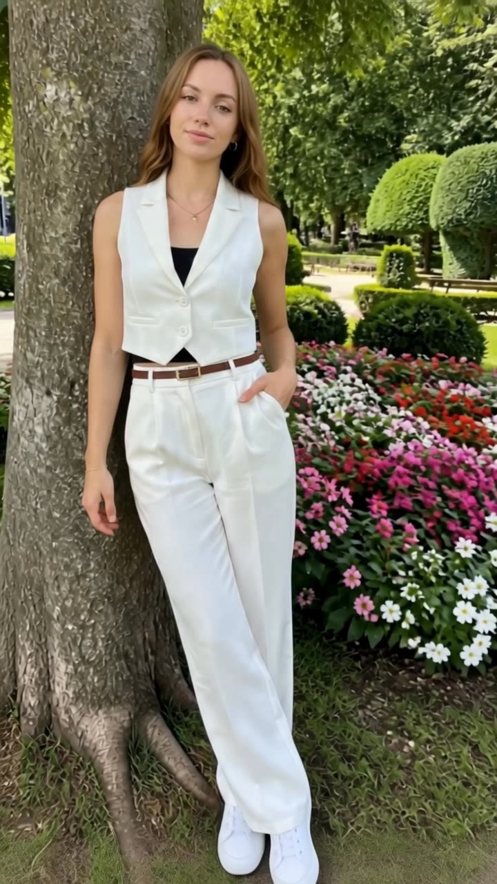 Beautiful girl beside a tree  - valentine image maker AI video