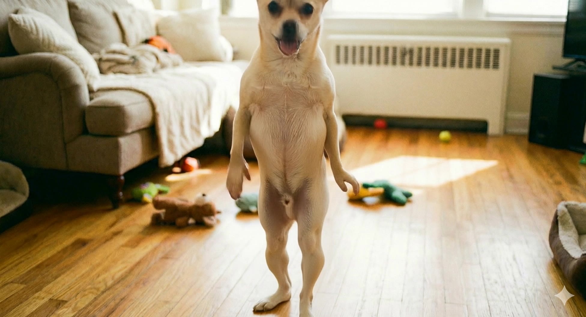A cute Chihuahua dancing video - dancing video AI video