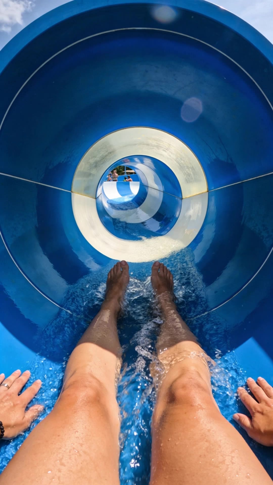 POV Water Slide - water AI video