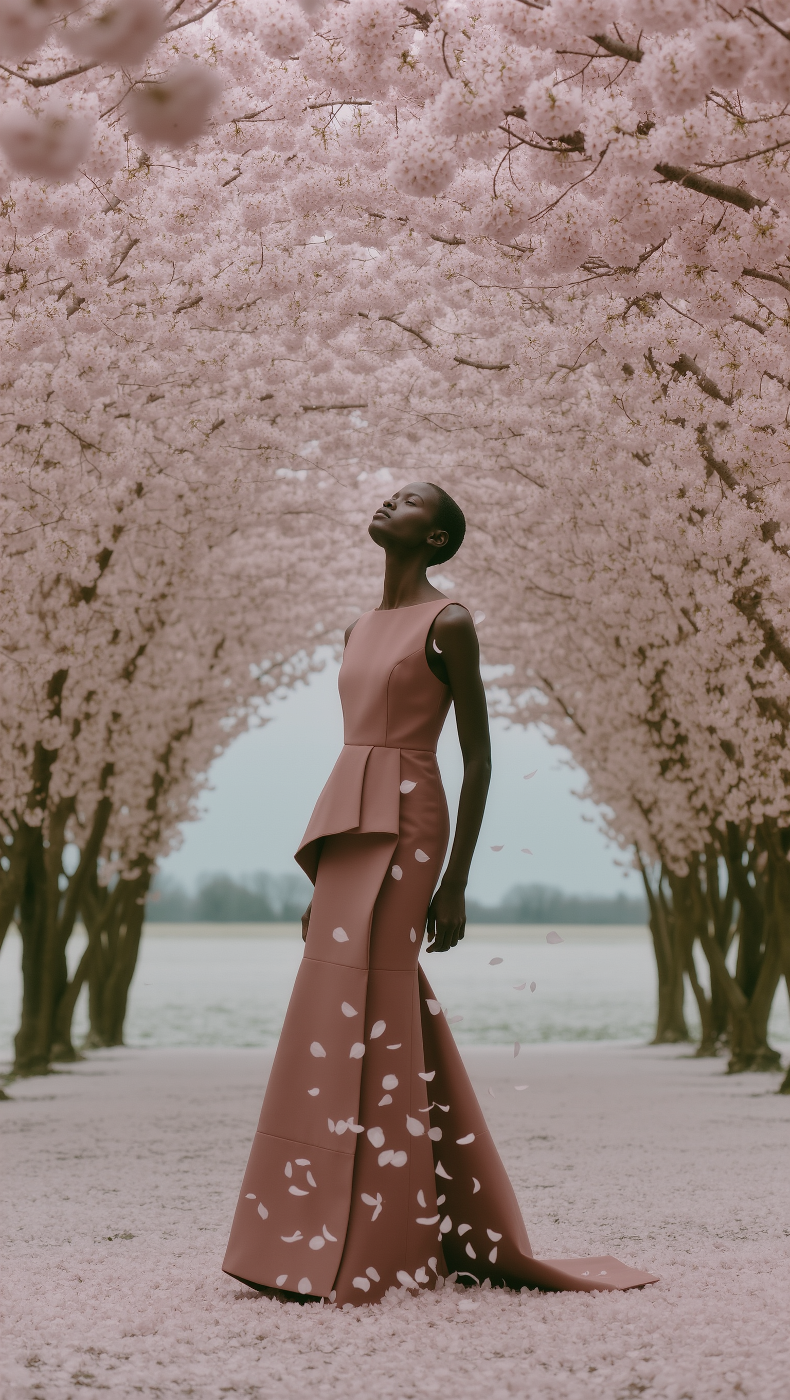 Fashion under the Cherry Blossom - 2000s fashion aesthetic AI image
