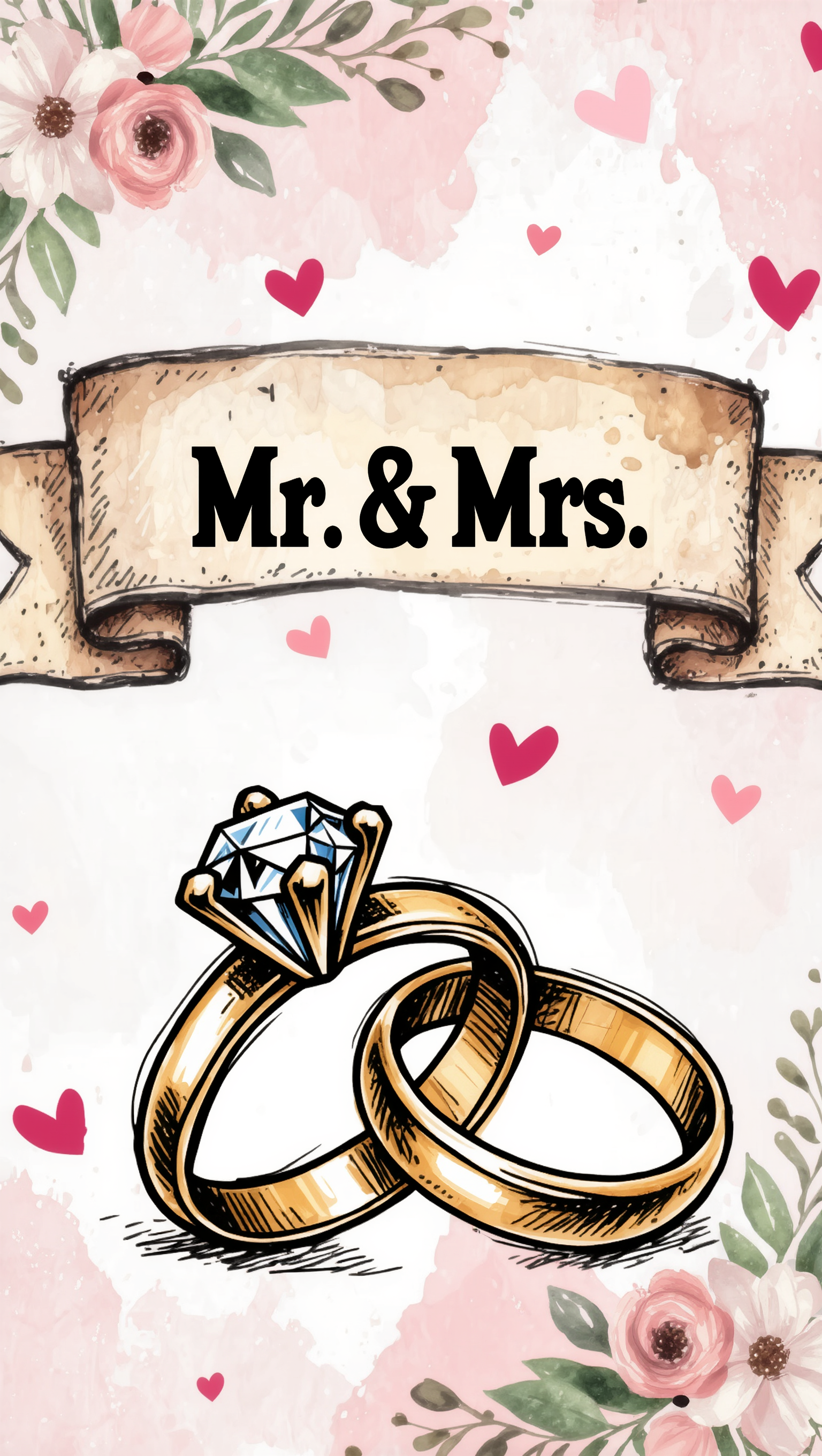 Wedding Invitation - wedding desktop wallpaper AI image