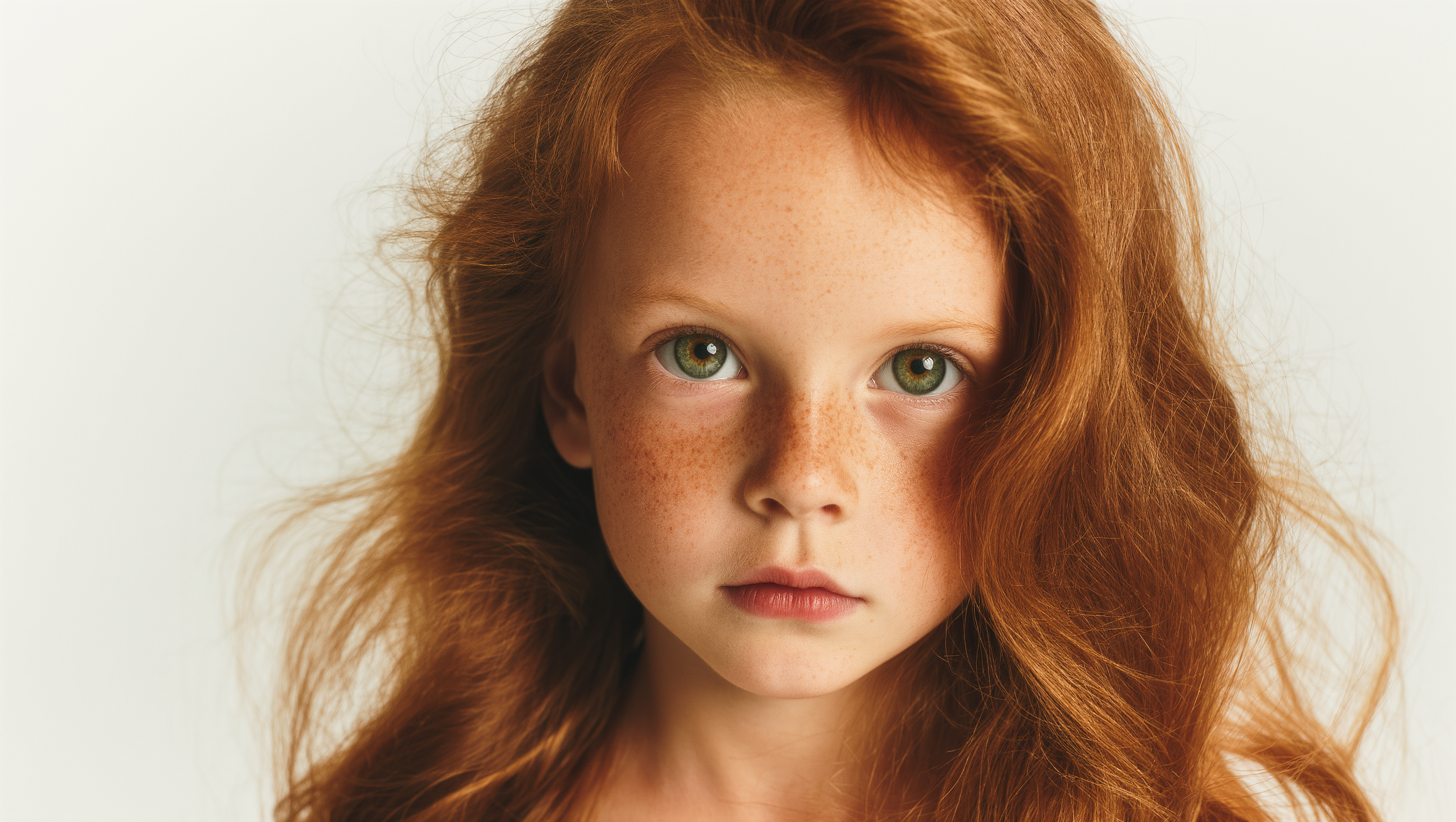 RED HAIR YOUNG GIRL - hair editor AI image