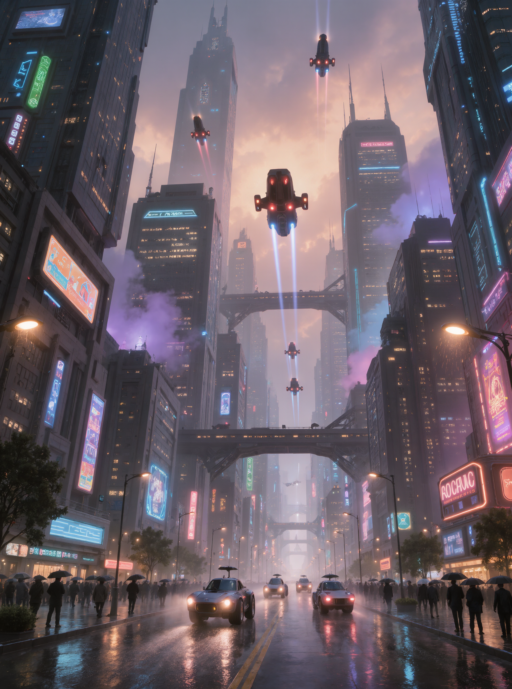 Kling AI work 311618548501845 - cyberpunk art style AI image