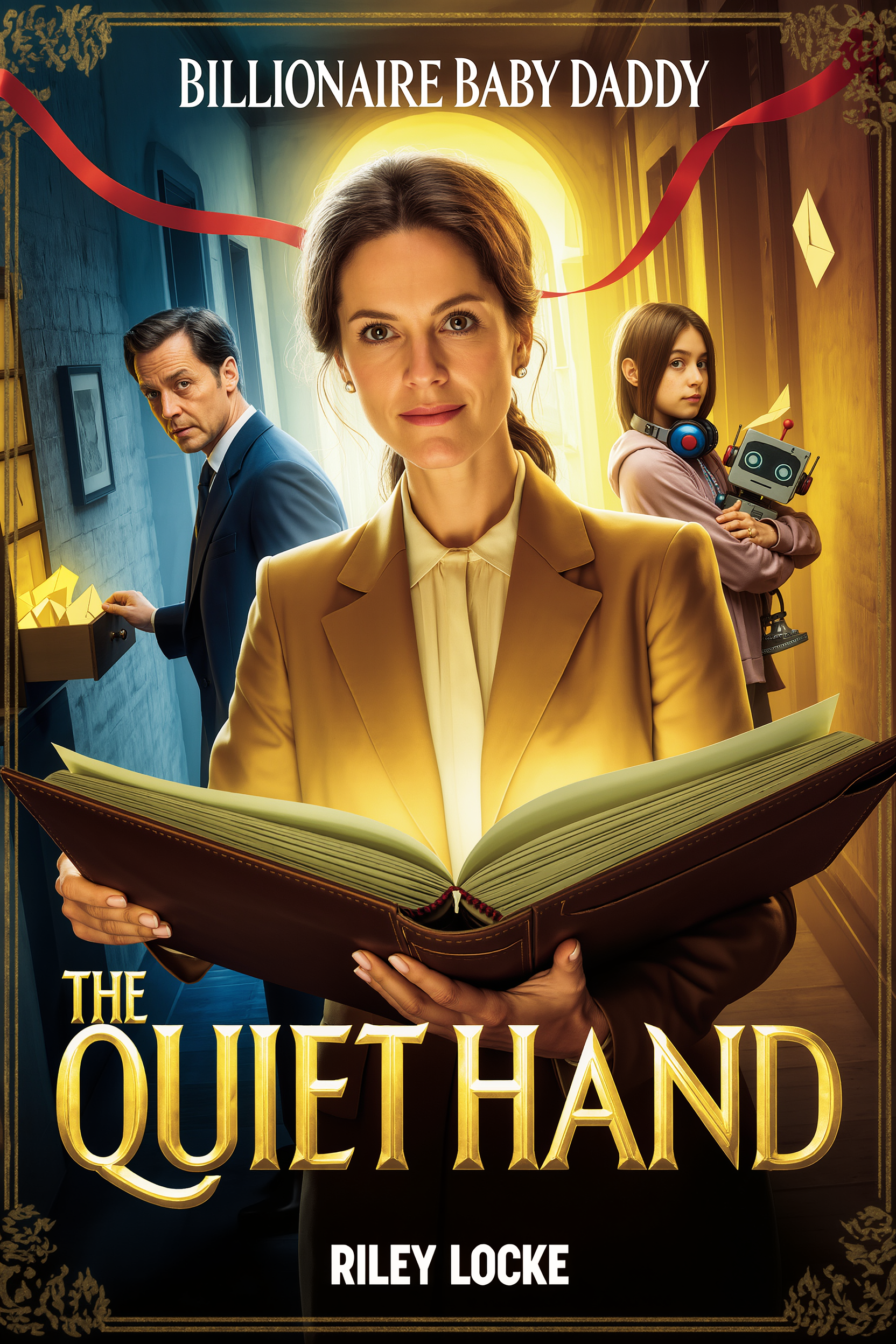 The Quiet Hand - art book cover AI image