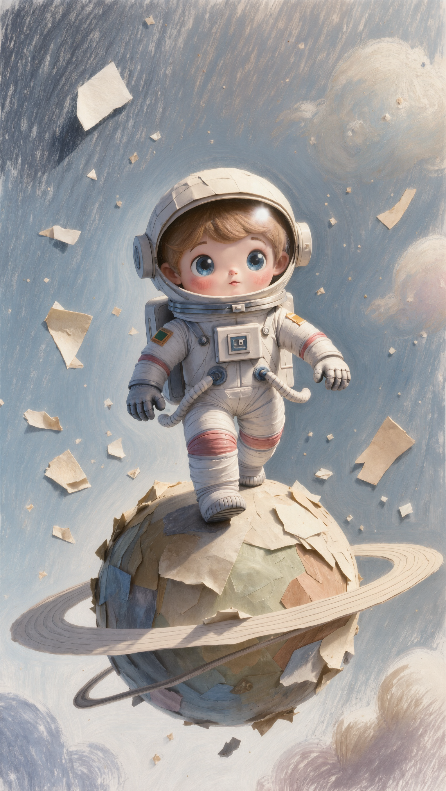 young astronaut - animated astronaut AI image
