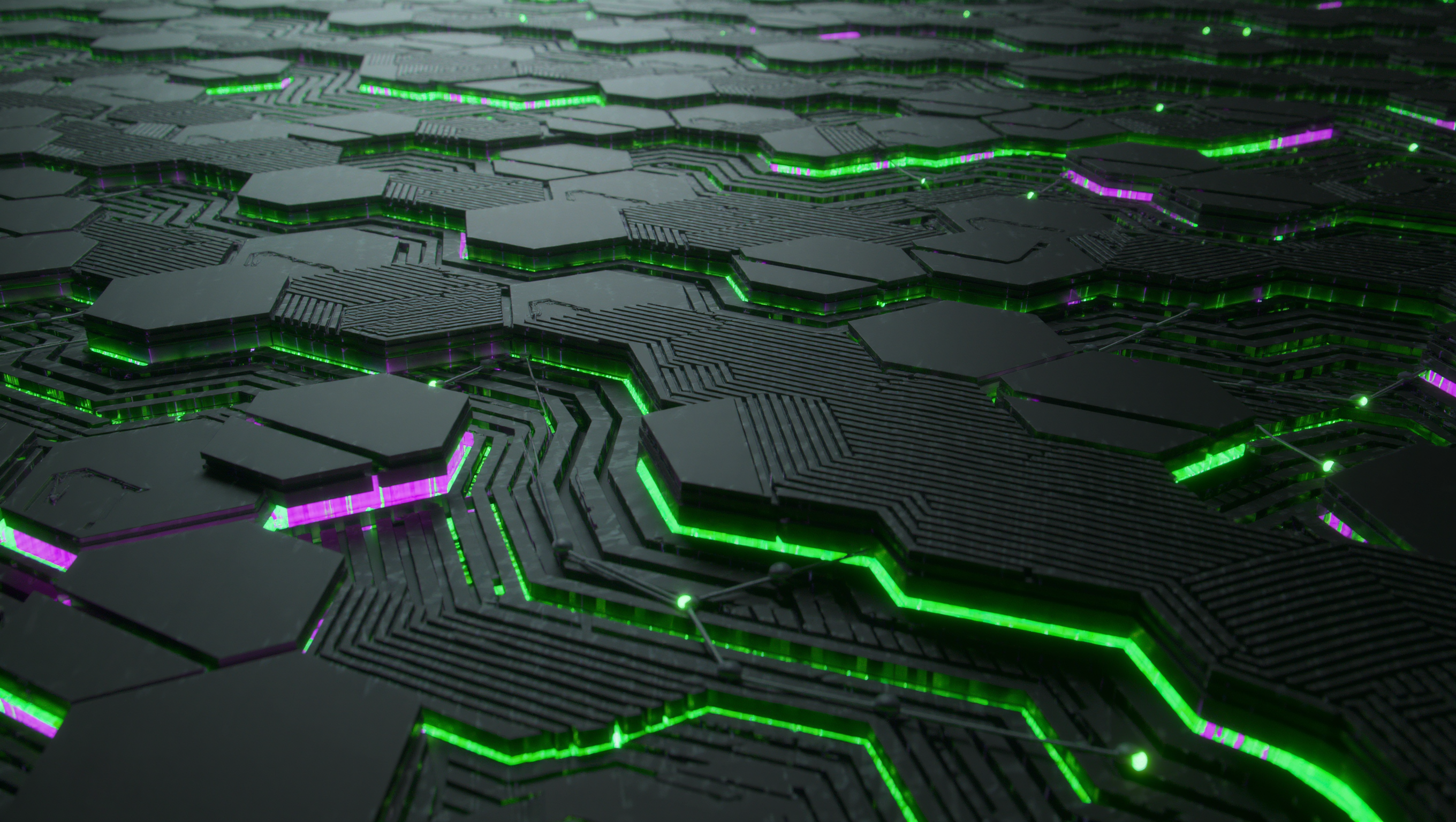 Kling AI work 319839733326411 - hexagonal lighting AI image