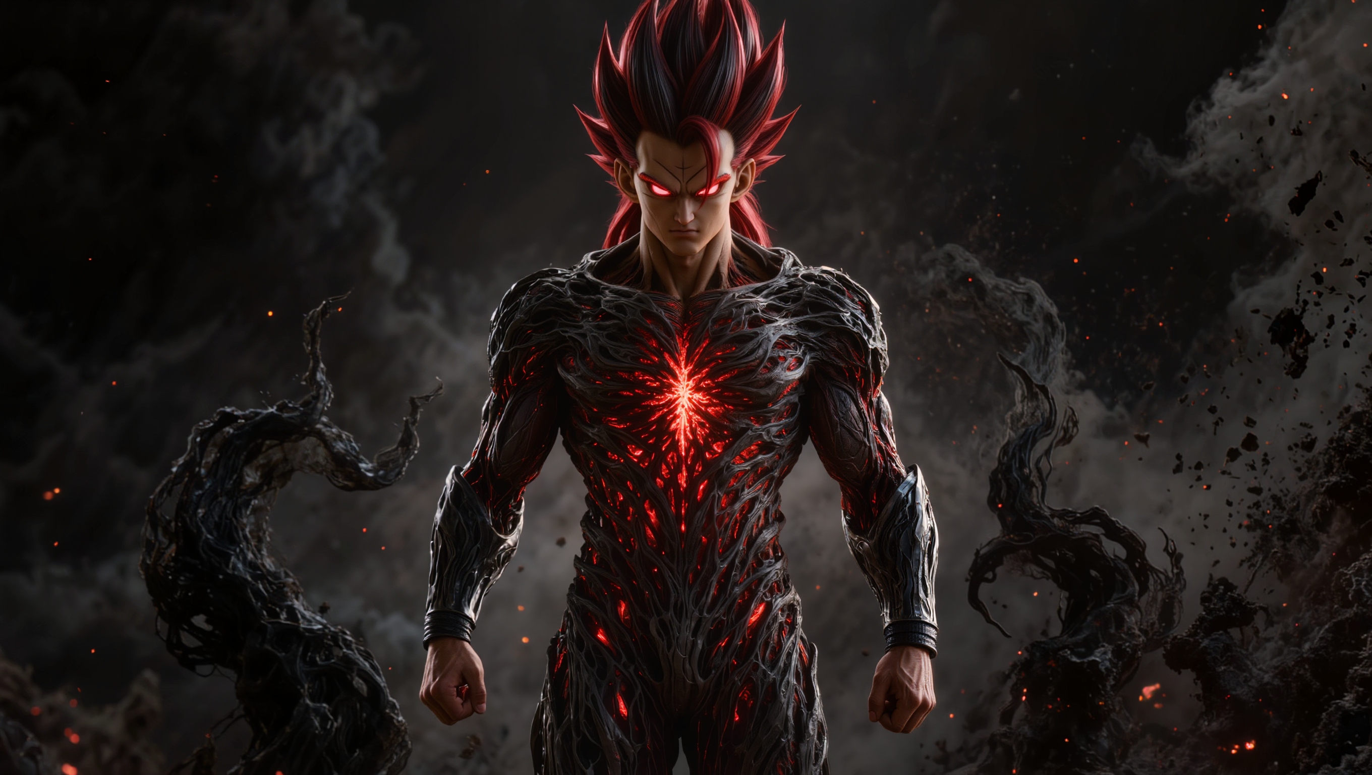#Loranca_AI #Artwork - black tendrils AI image