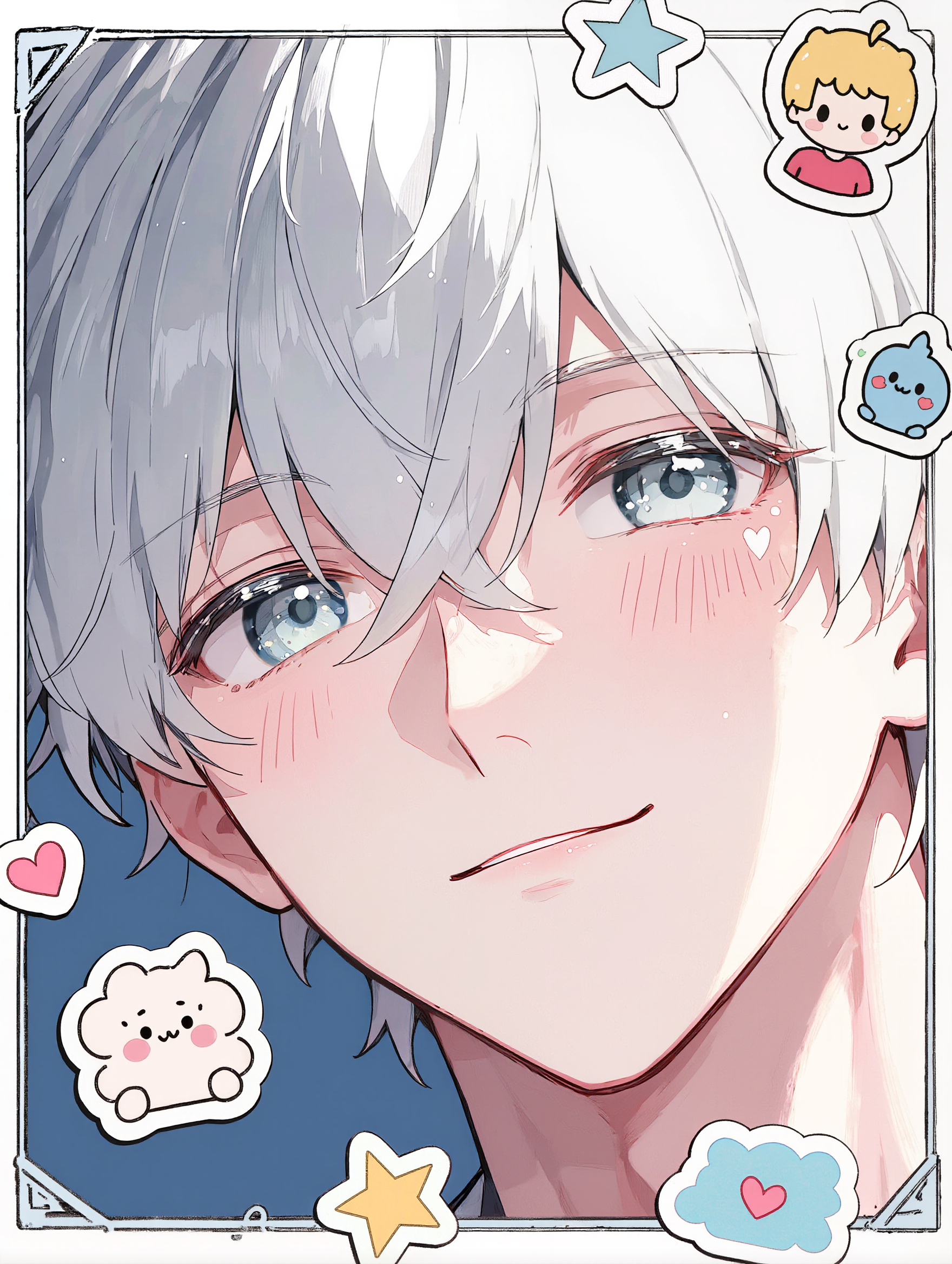 Male cute - cute easy anime drawing AI image