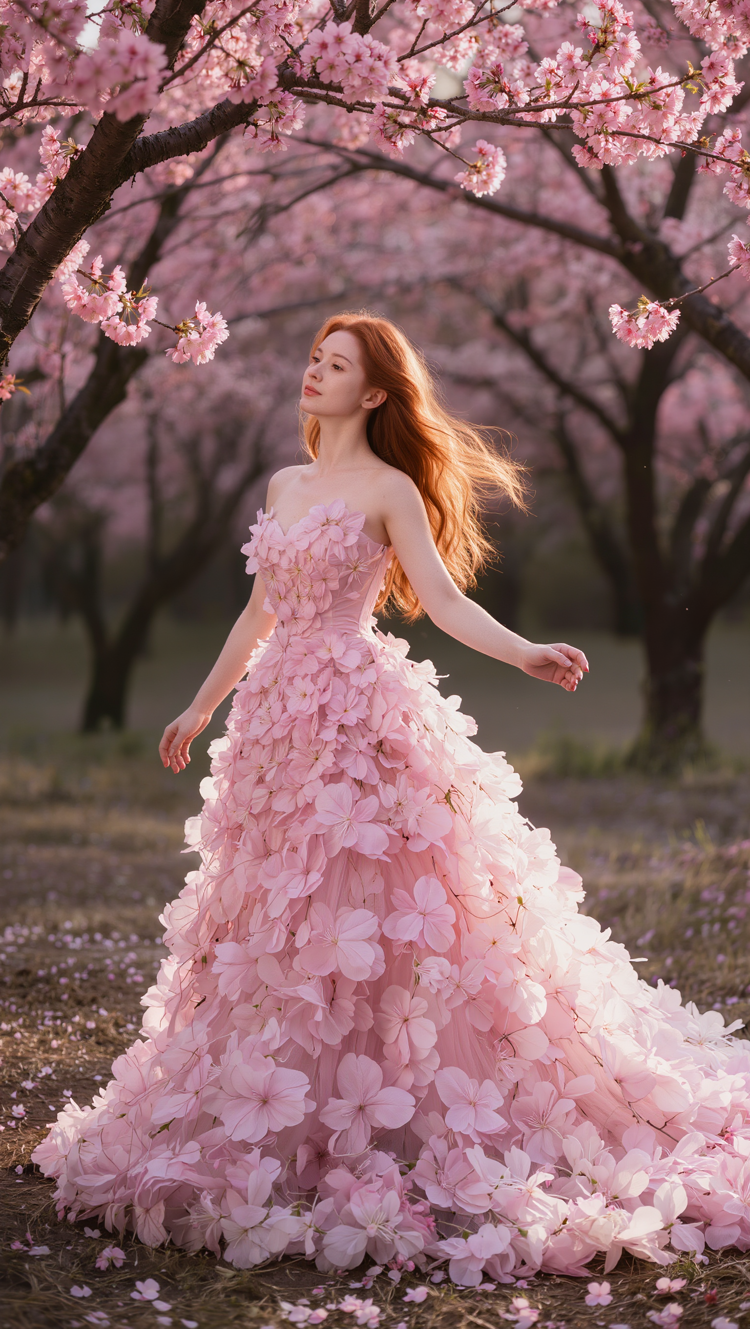 Kling AI work 306806720508939 - red haired anime characters female AI image