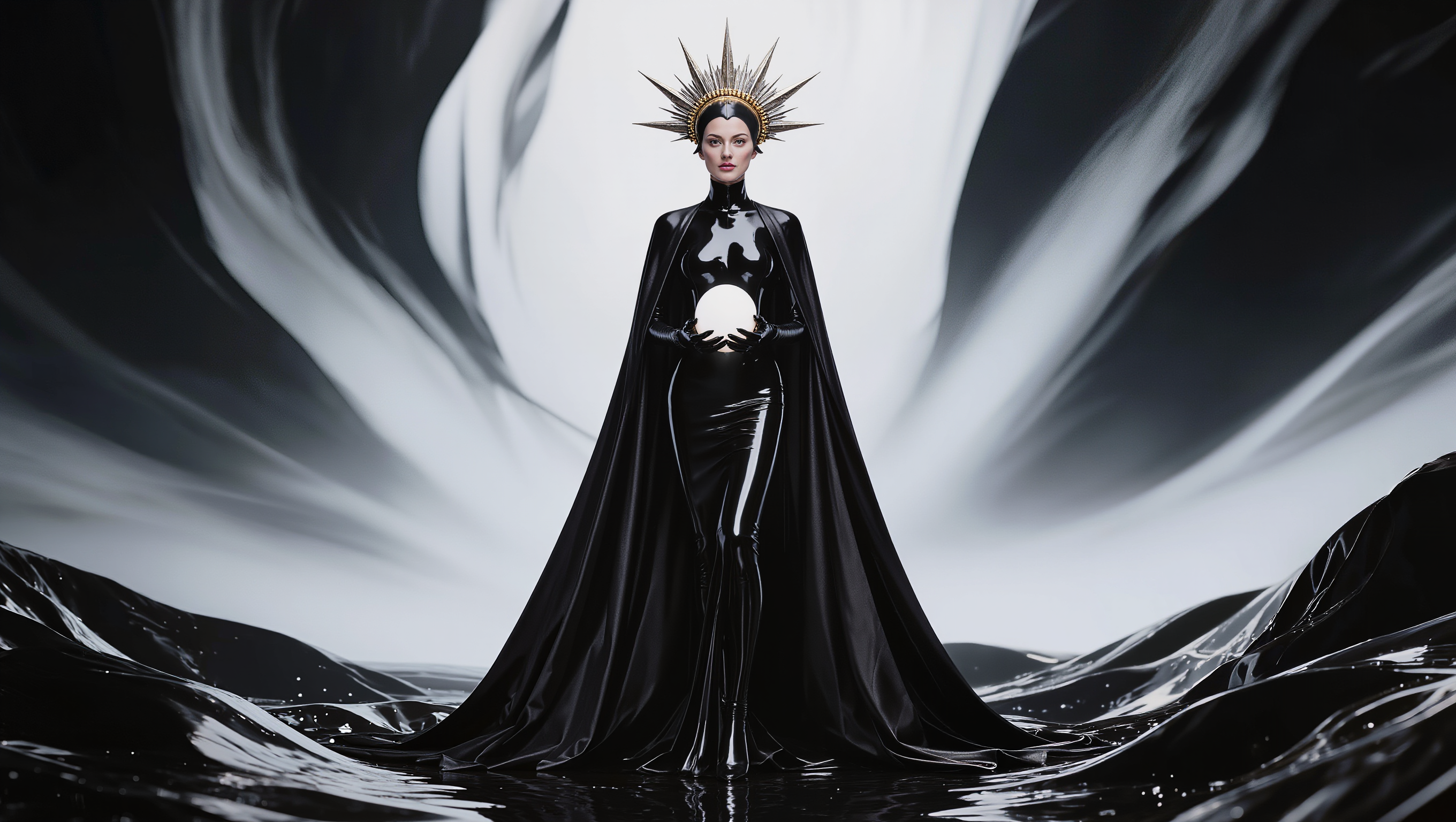 Kling AI work 307046372530915 - bright and shiny latex AI image