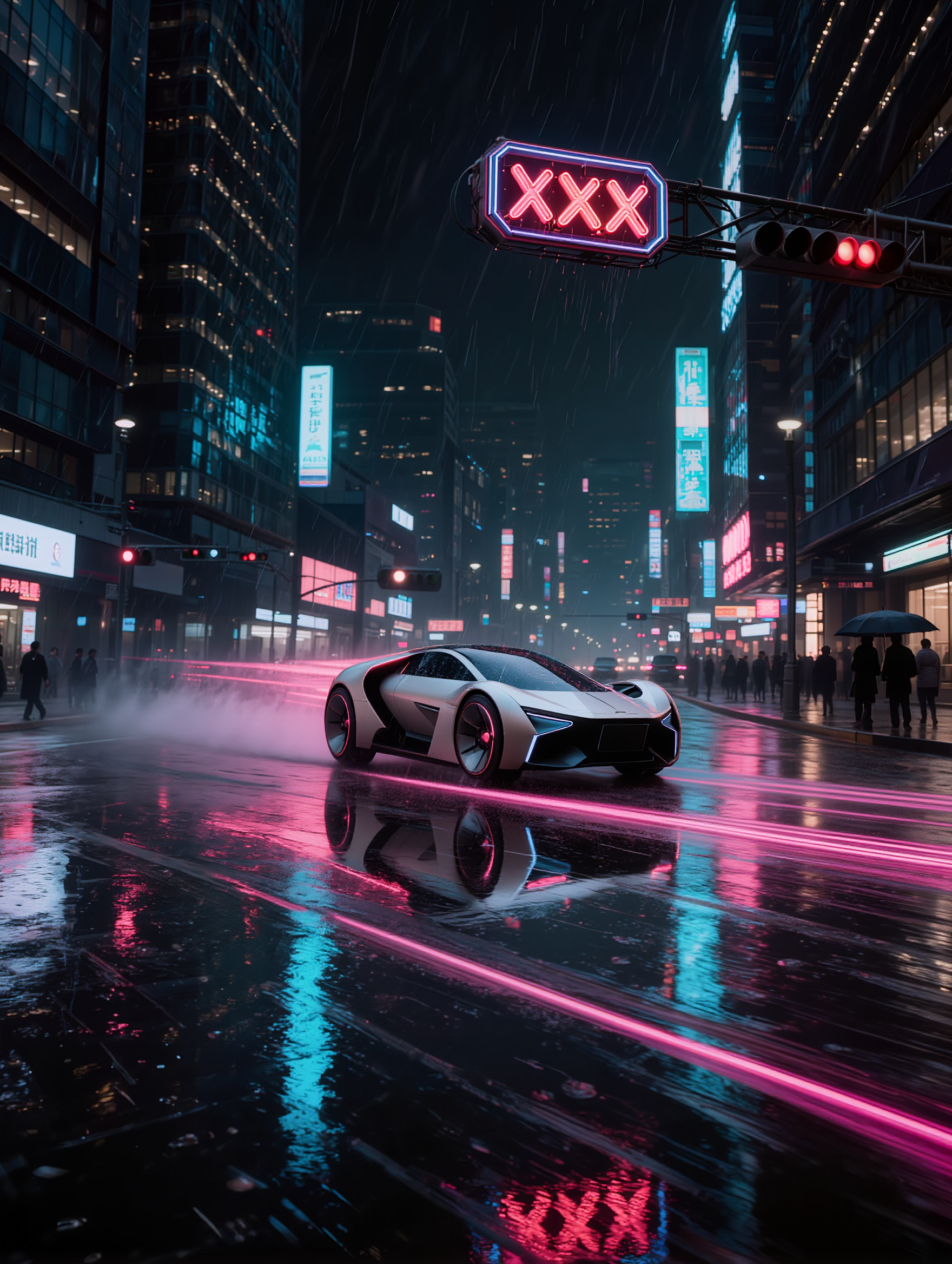 cyberpunk street - cyberpunk wallpaper AI image