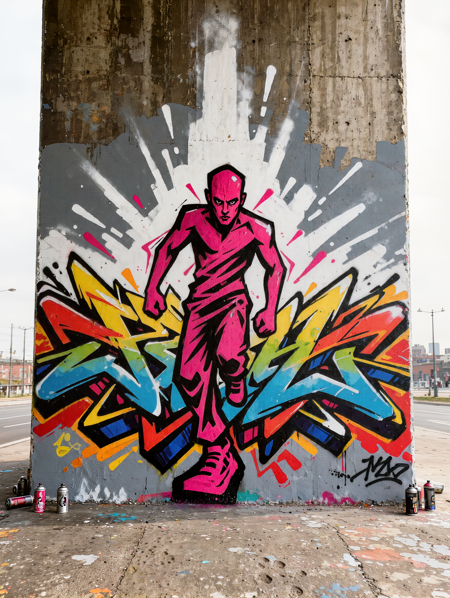 Kling AI work 308249672610729 - text to graffiti converter AI image