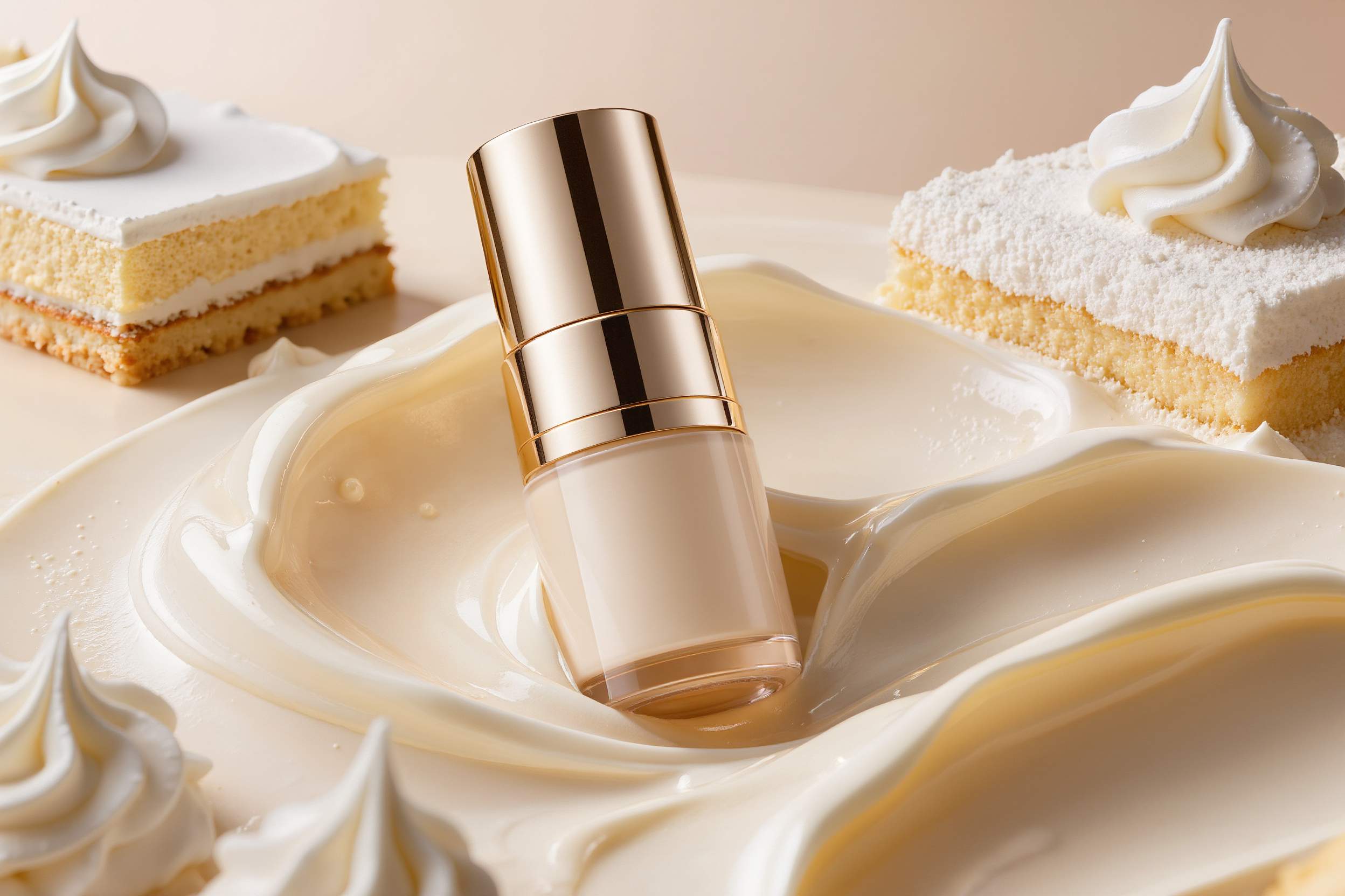 Баночка с кремом - creative product photography AI image