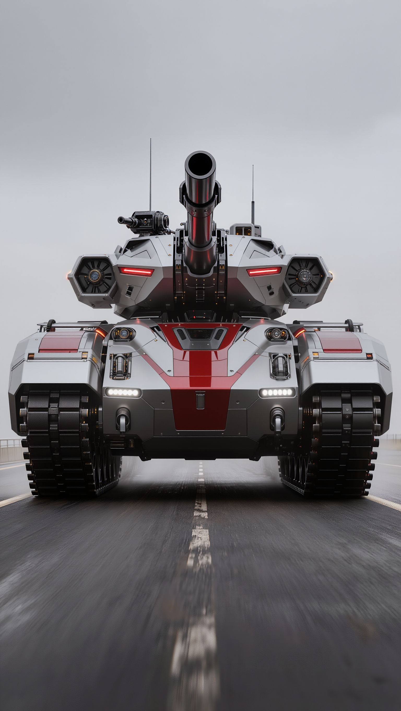 Tank fusion, END FRAME - image fusion AI image