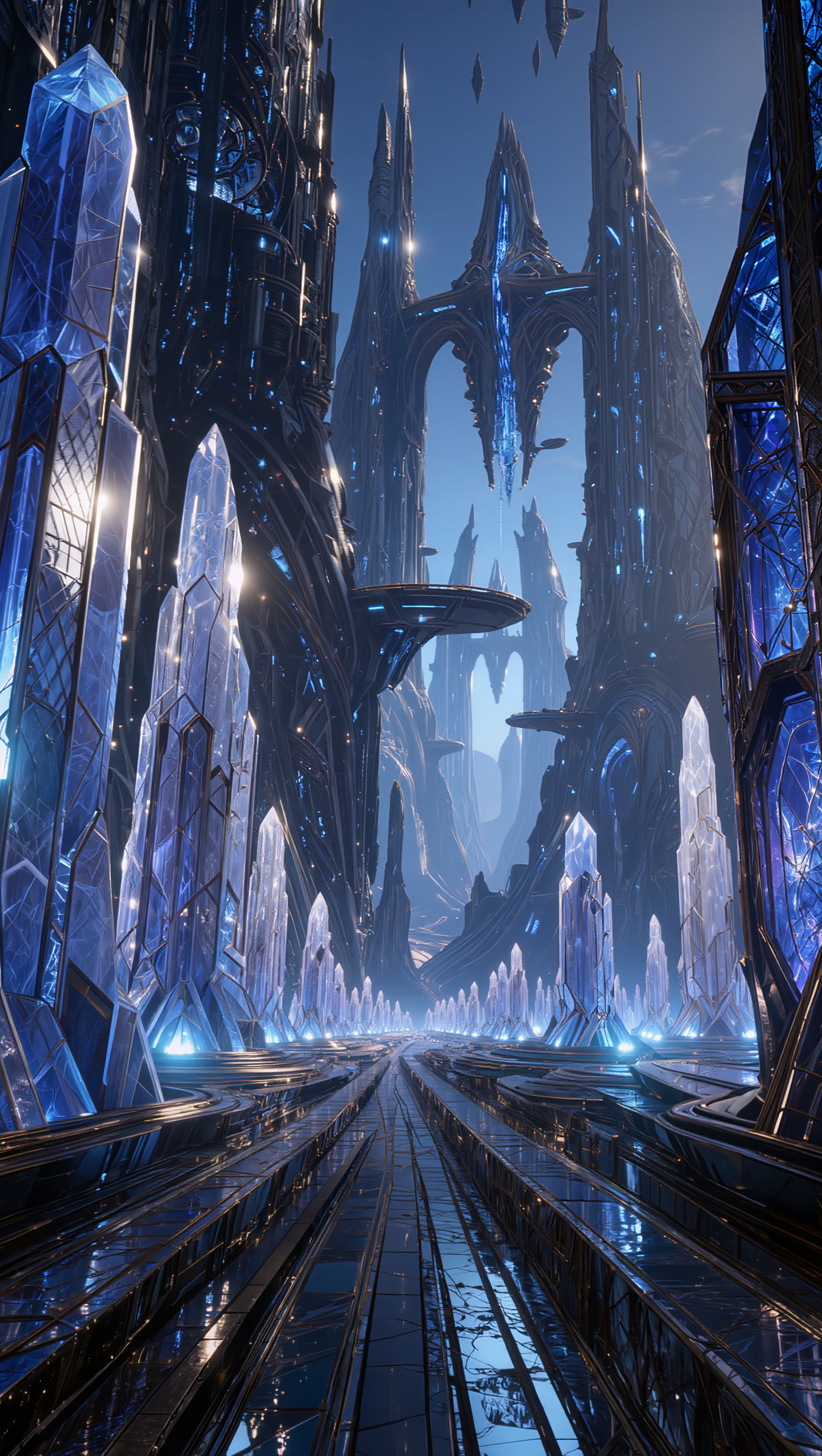 Exodar city - fantasy city map builder AI image