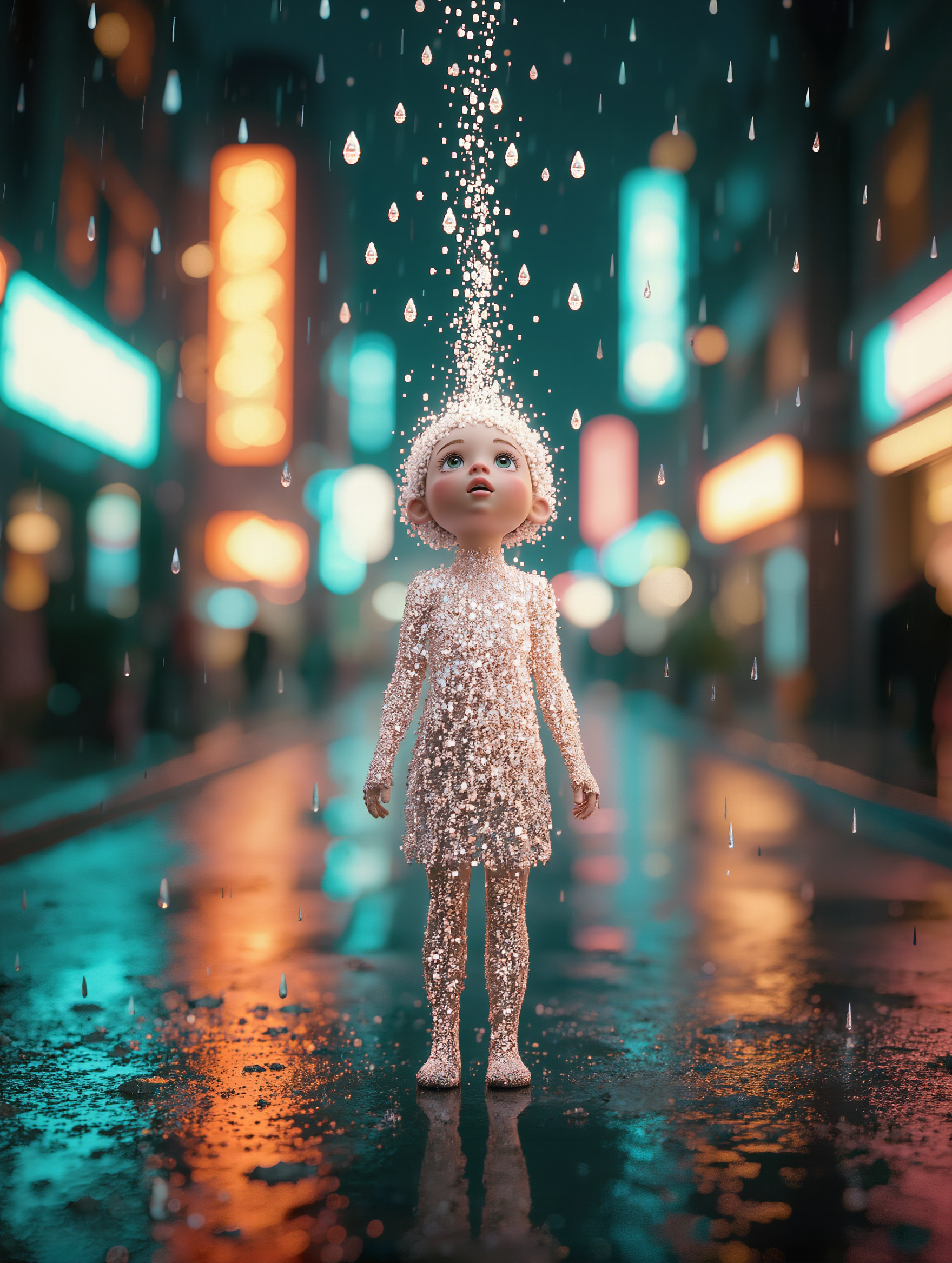 Kling AI work 309640003508116 - drawing of a raindrop AI image