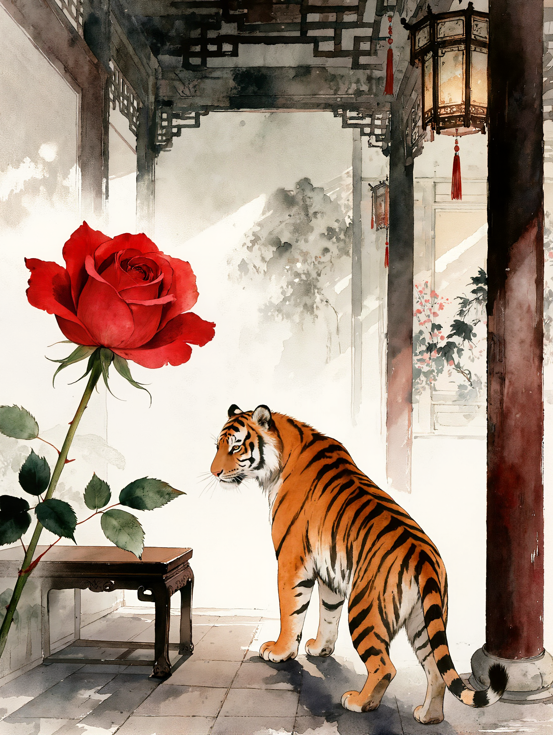 Kling AI work 309844489665015 - artistic flow AI image