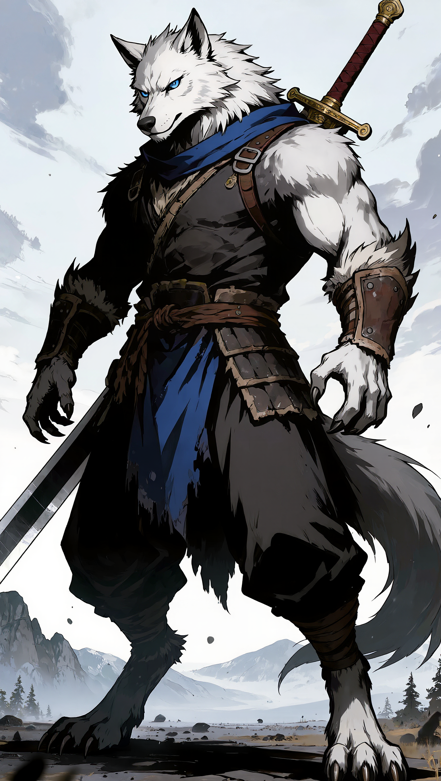 Kling AI work 310353042613791 - wolf style AI image