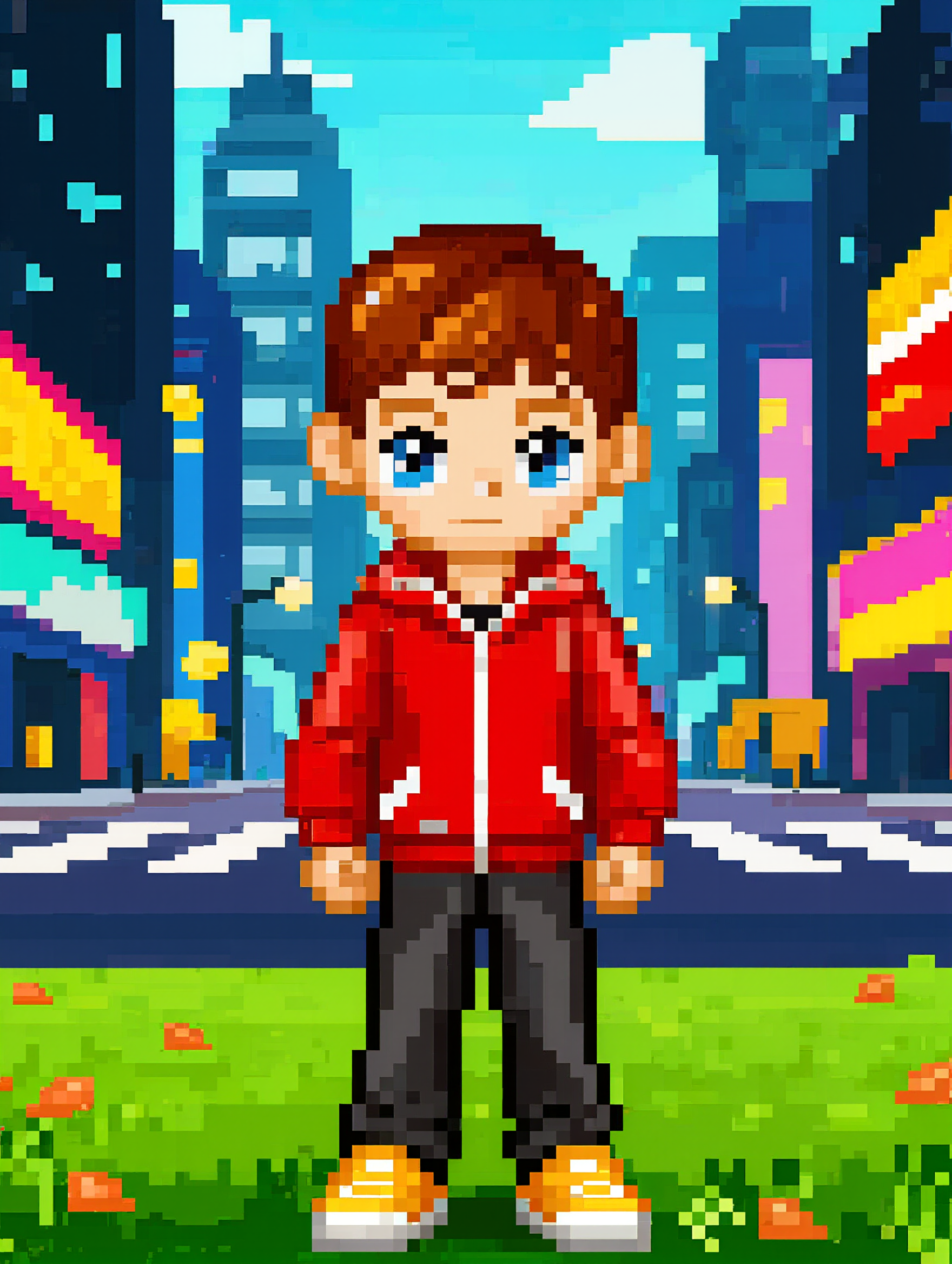 Kling AI work 310034231507770 - 16x16 pixel art generator AI image