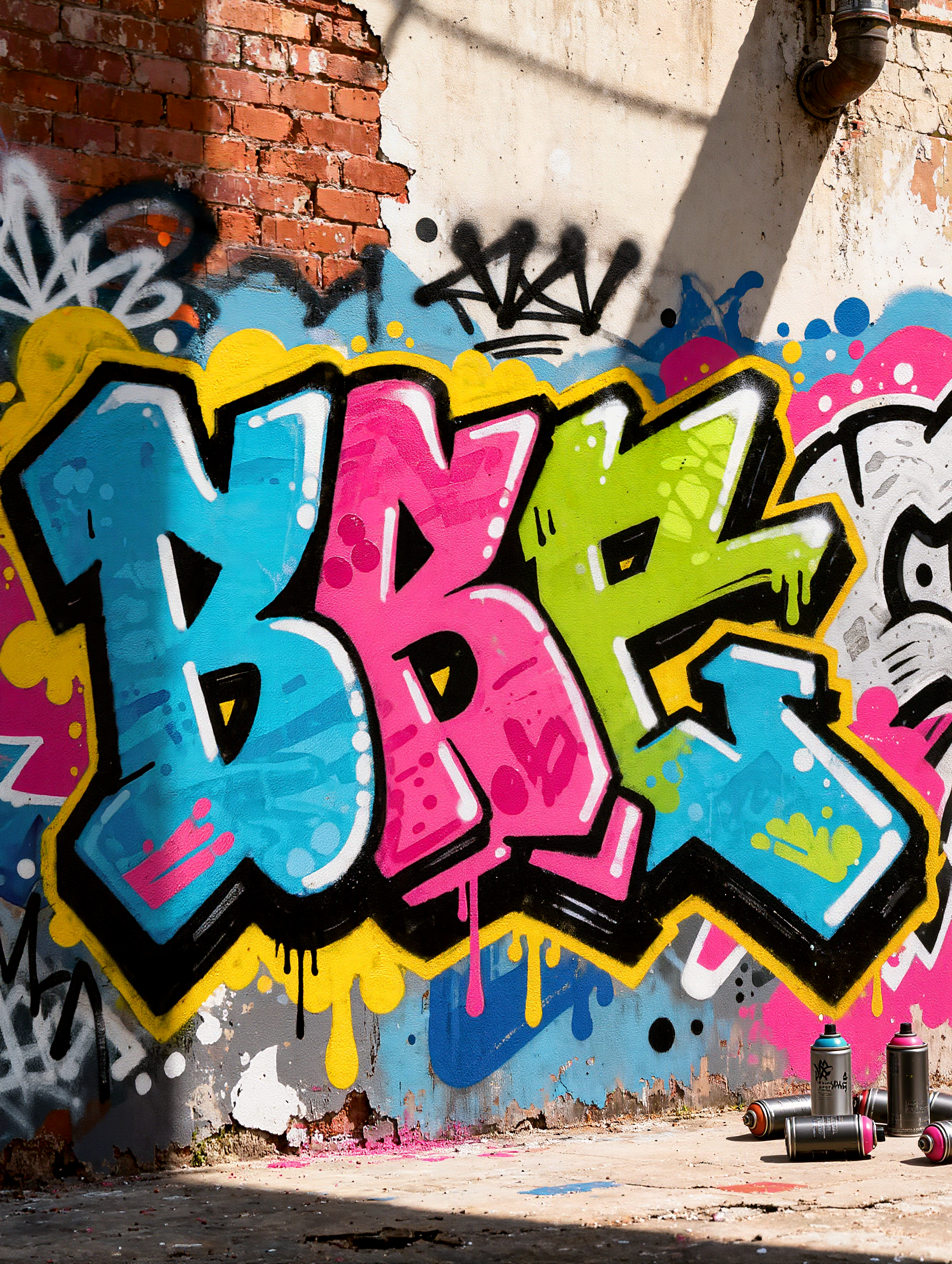 Kling AI work 310673240521017 - create graffiti text AI image