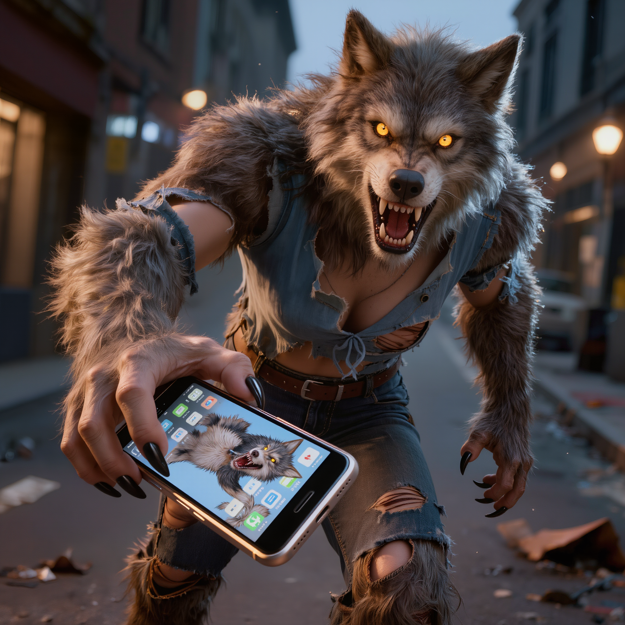 Kling AI work 310752135505166 - werewolf tattoo ideas AI image