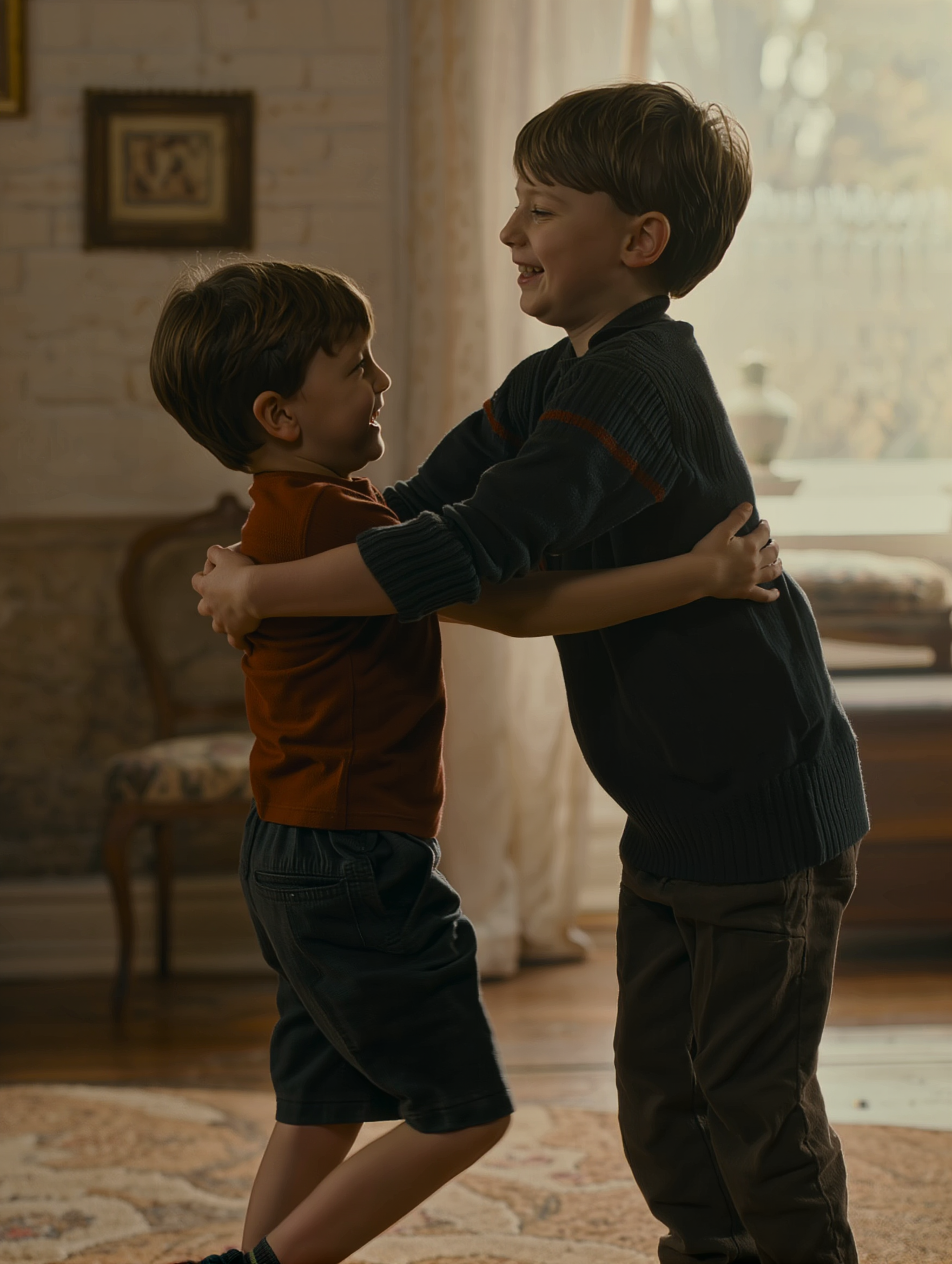 Kling AI work 310819212500781 - hug scene AI image