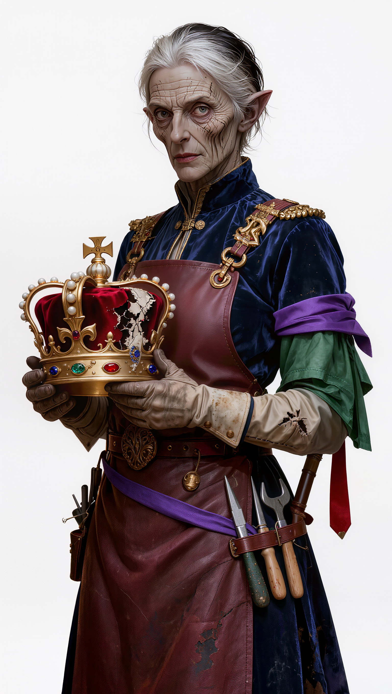 crown work of beauty - cobalt colors AI image