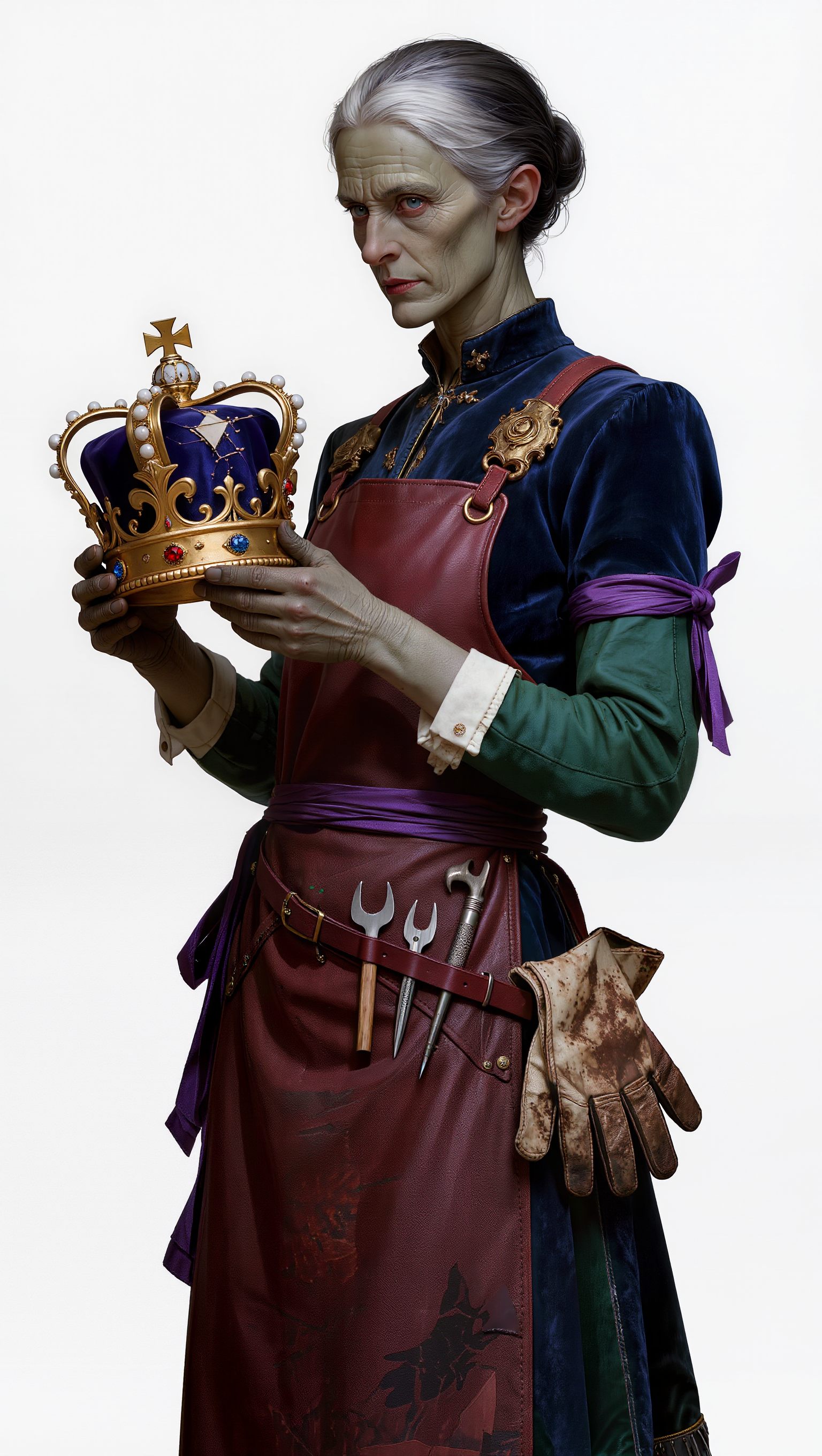 crown work of beauty - cobalt colors AI image