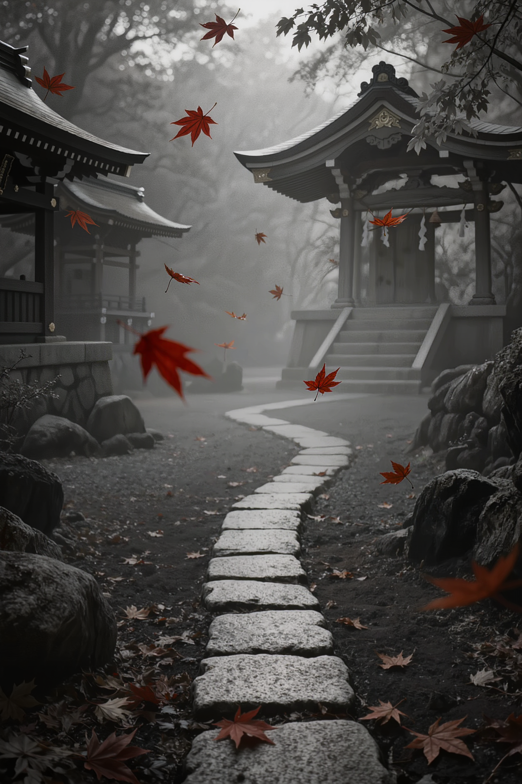 Kling AI work 311434569667592 - maple leaves clip art AI image