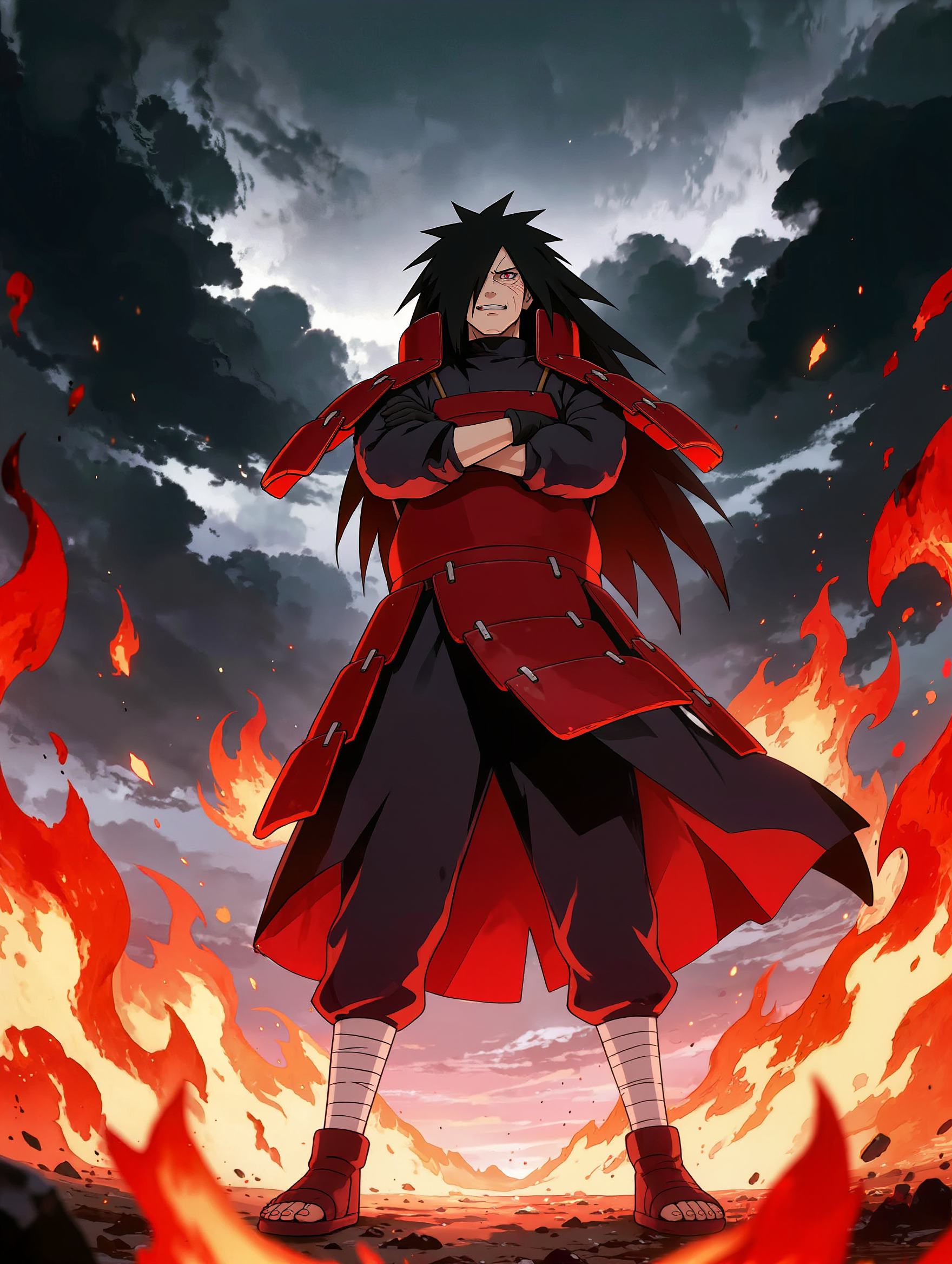 Kling AI work 312313123520351 - uchiha symbol AI image