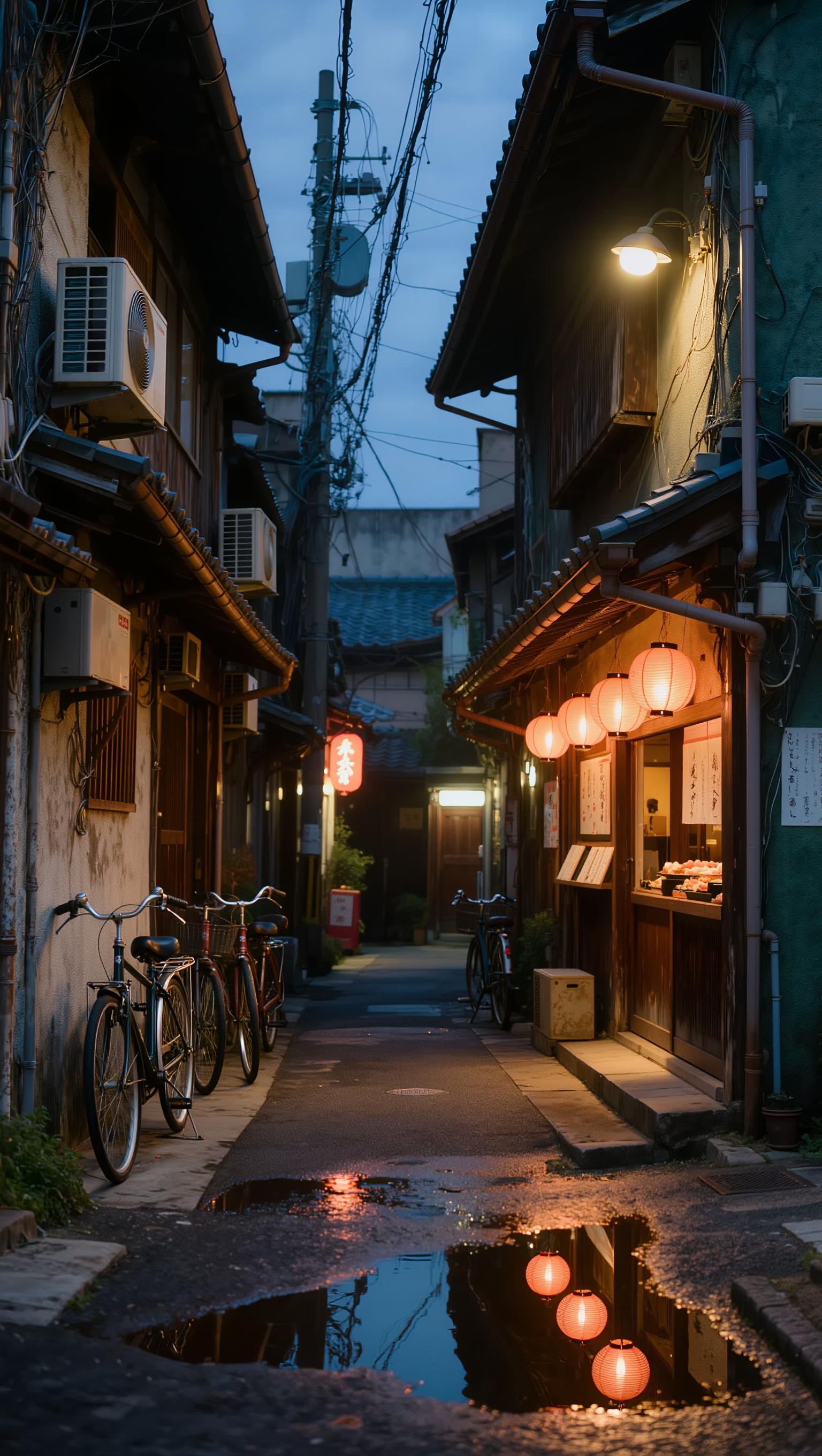Kling AI work 312690636668525 - japanese alleyway AI image