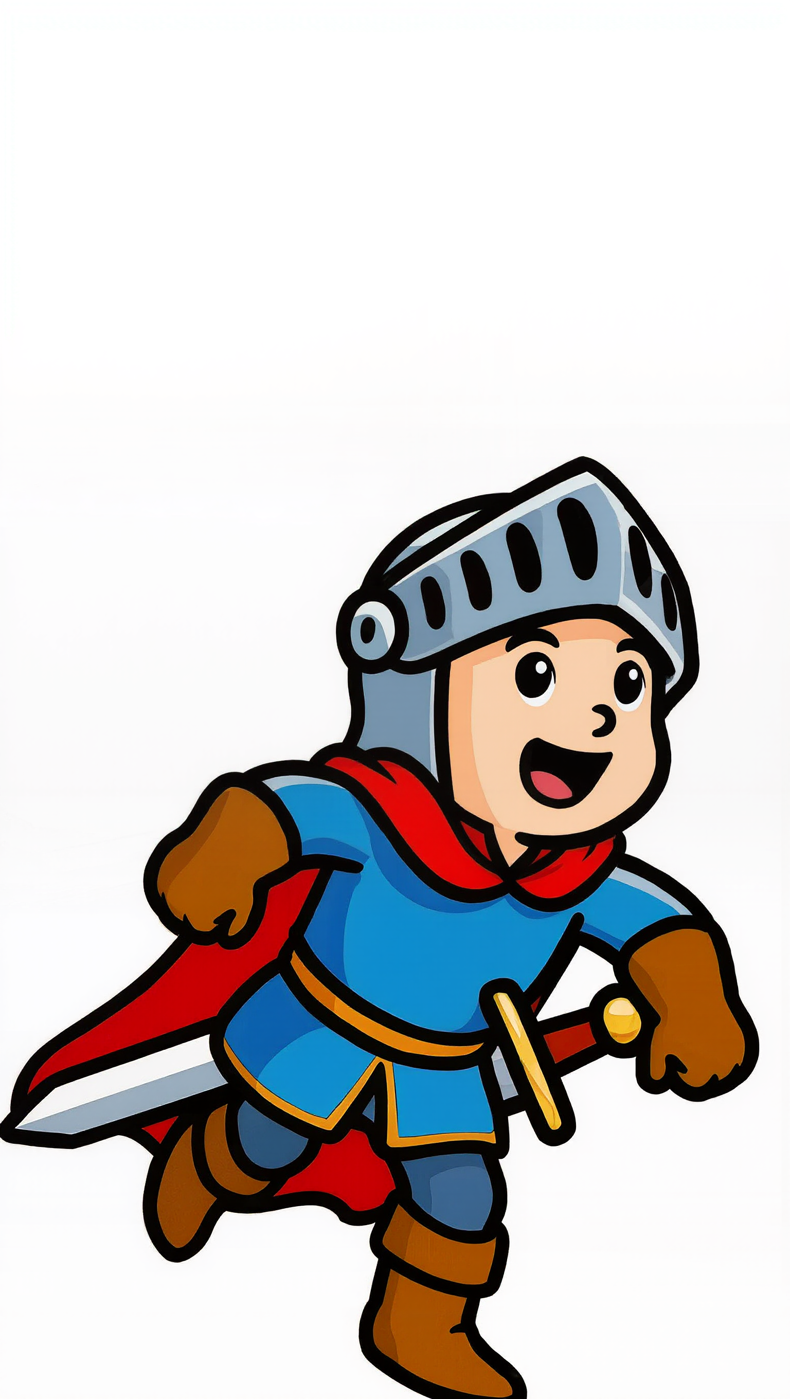 cartoon knight - cartoon black cartoon AI image