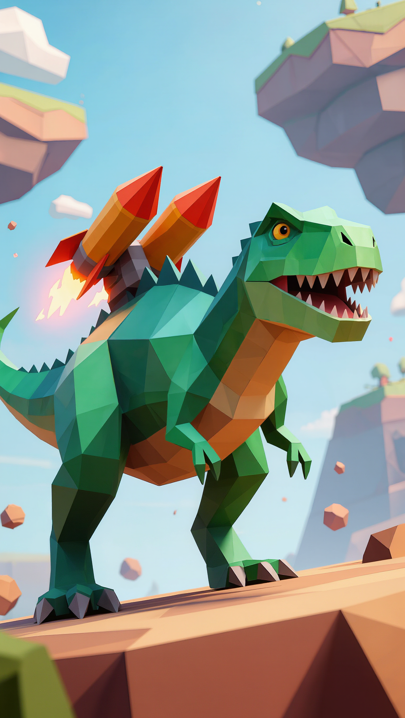dinosaur polygon - dinosaur animation AI image