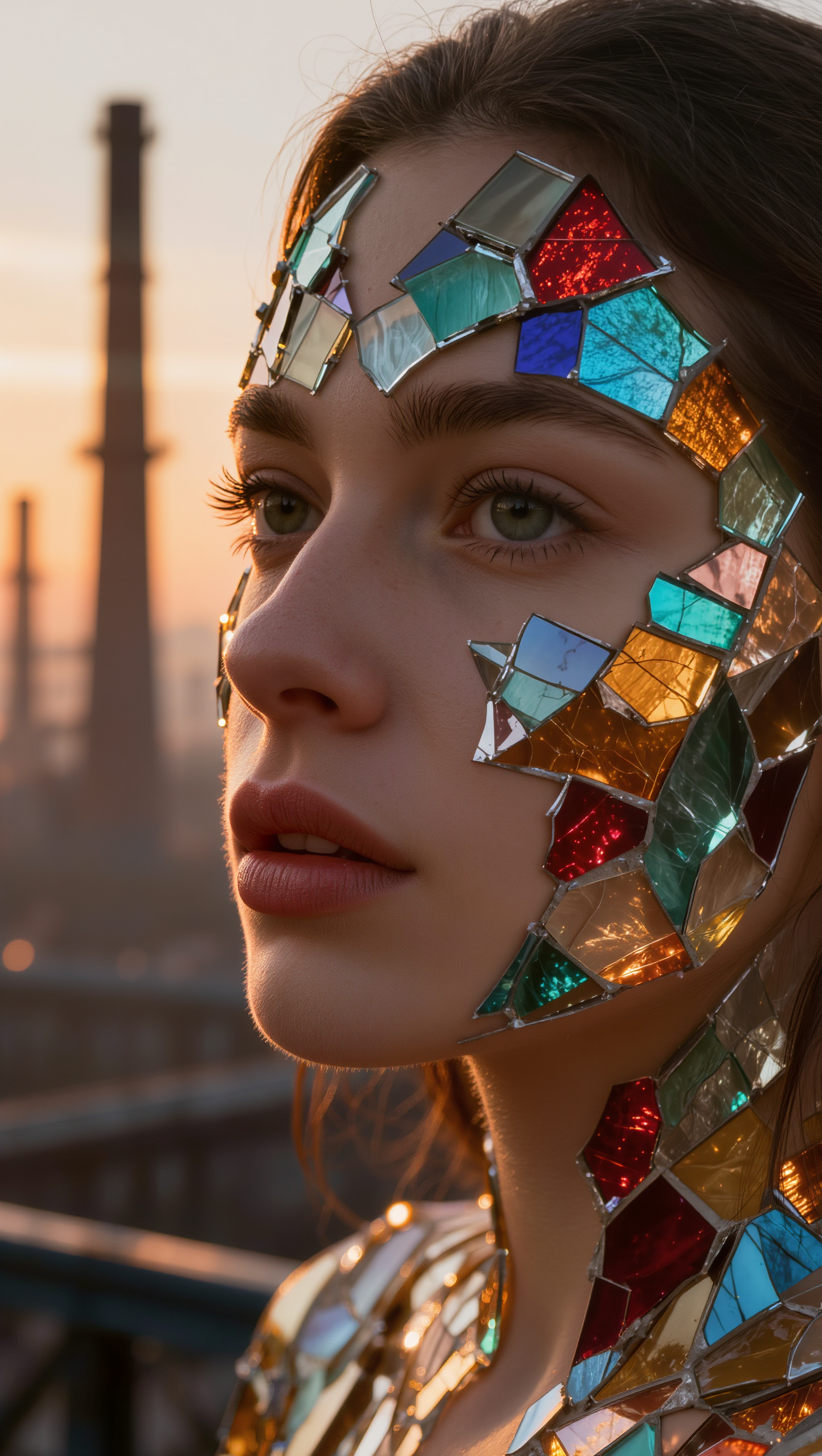 portrait of a woman - landscape to portrait converter video ai AI image