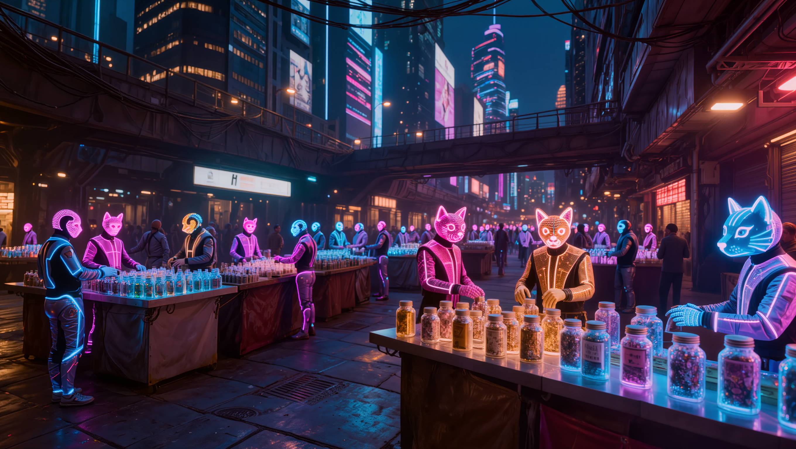 Futuristic Street - futuristic style AI image