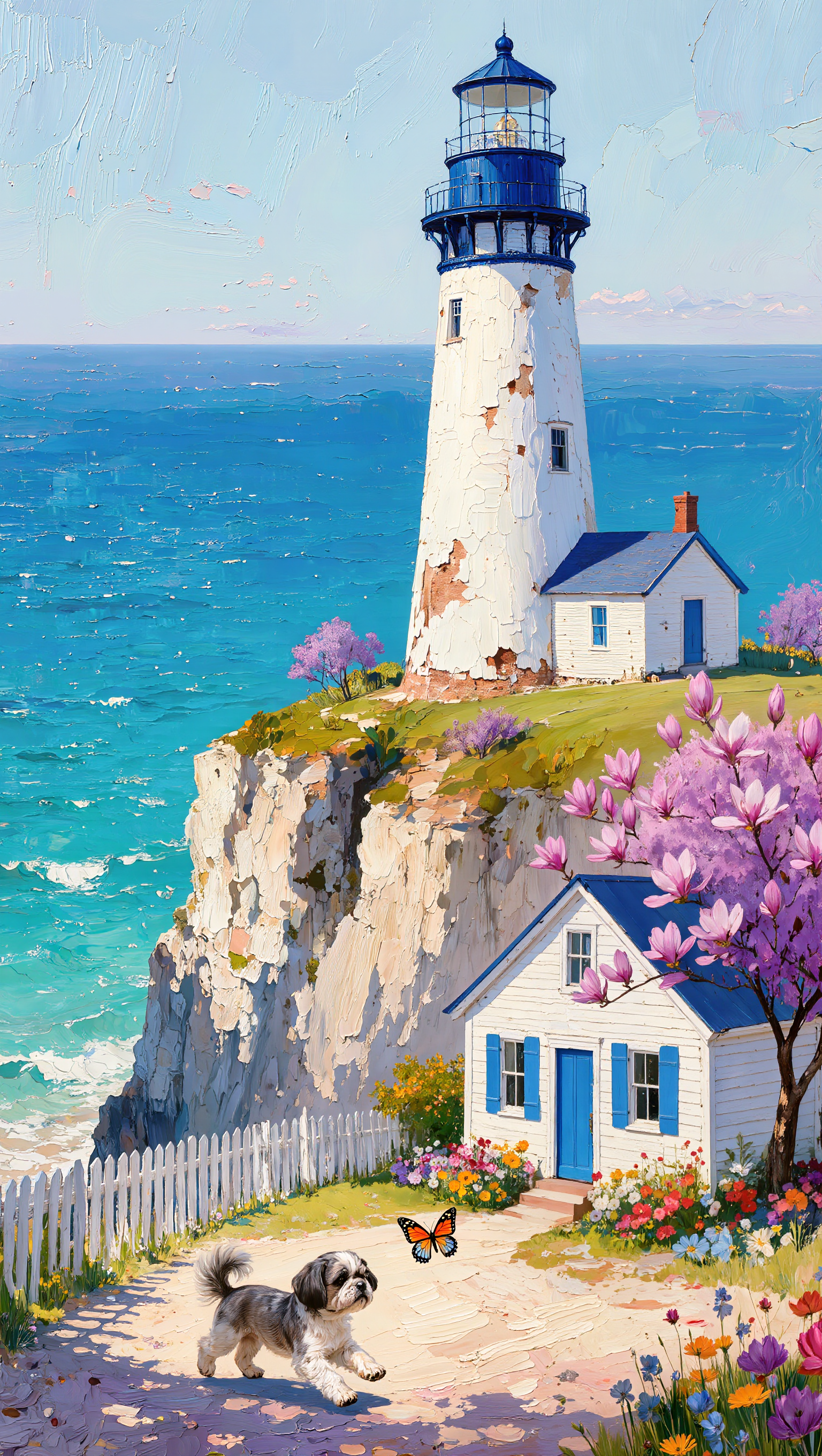 Kling AI work 314649702508763 - american traditional lighthouse tattoo AI image