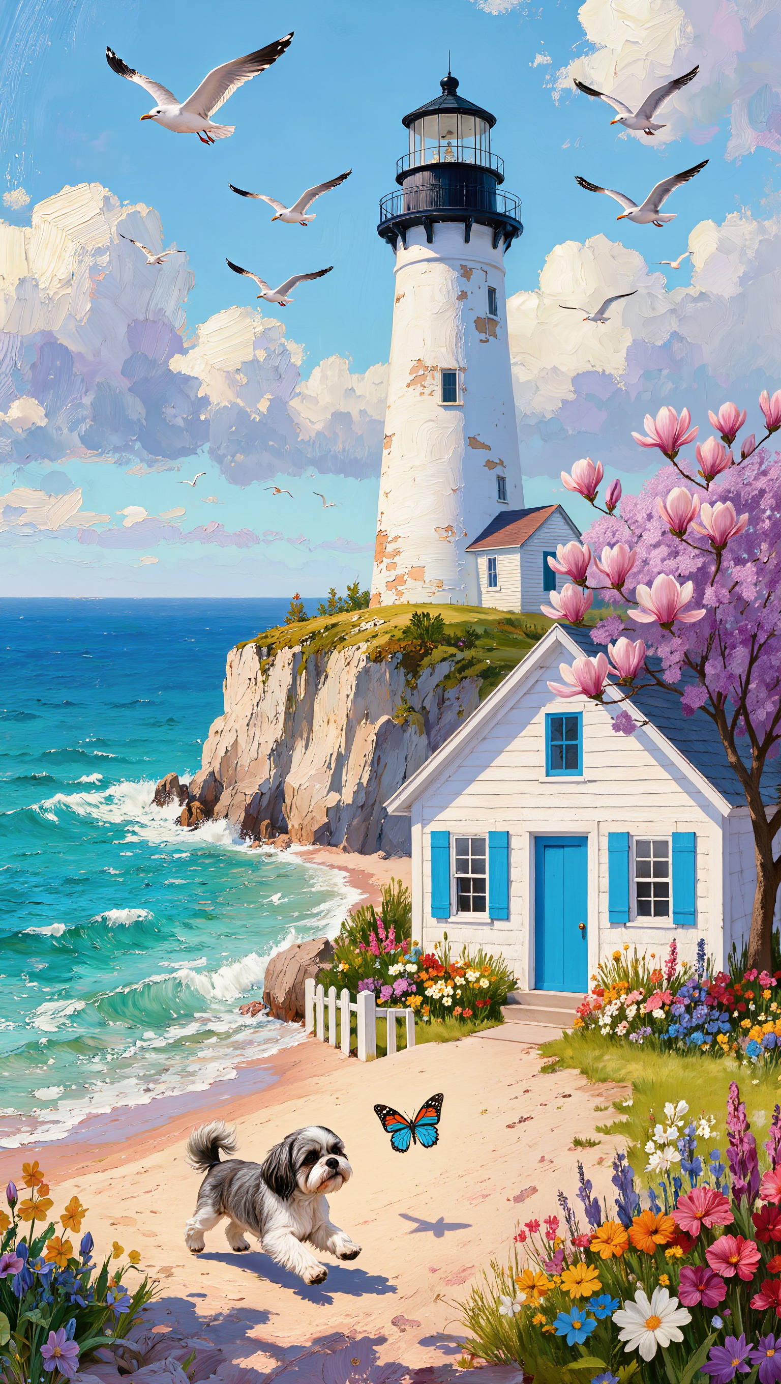 Kling AI work 314650051668830 - american traditional lighthouse tattoo AI image