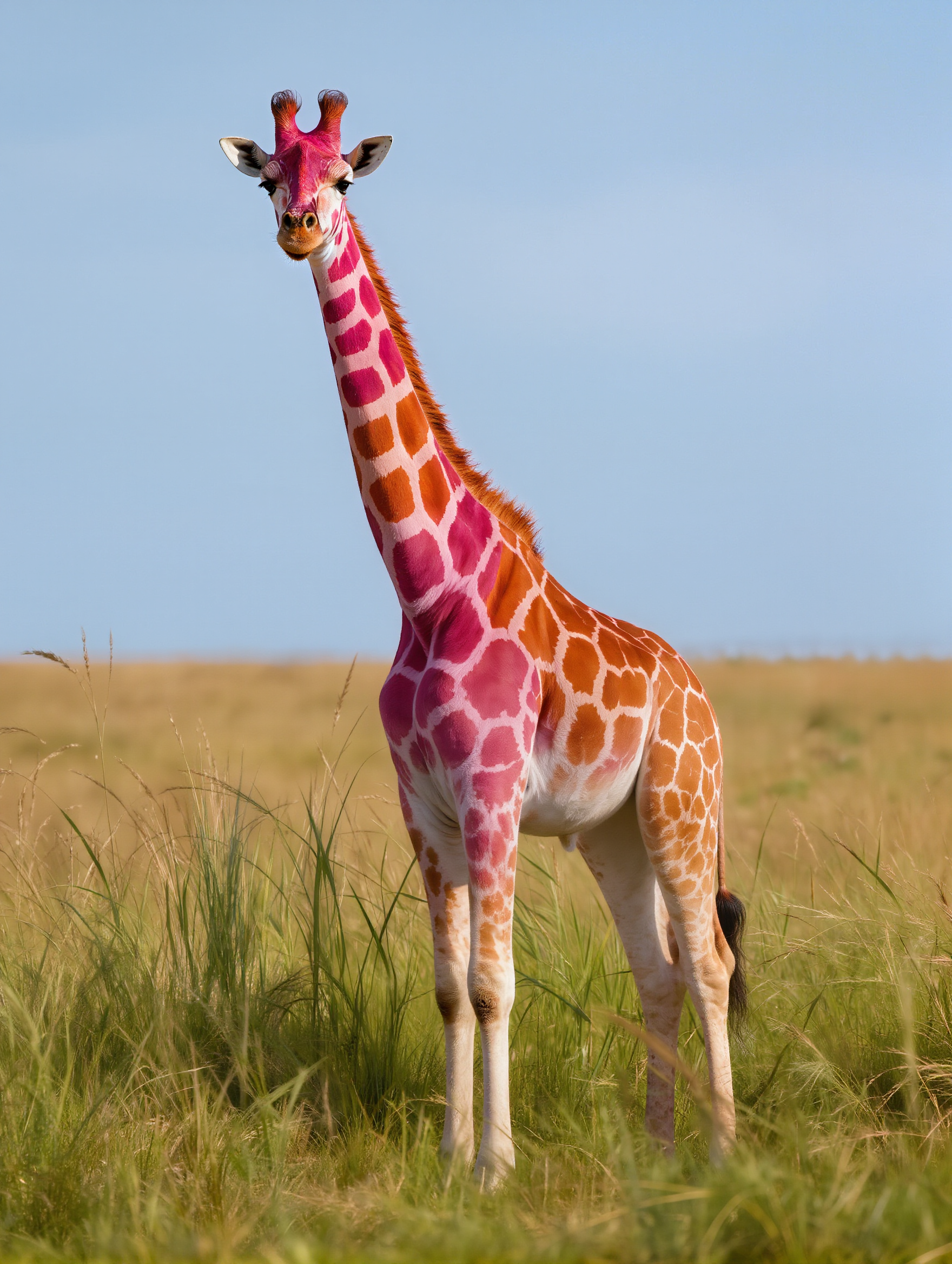 Kling AI work 315710011662982 - color picture of a giraffe AI image