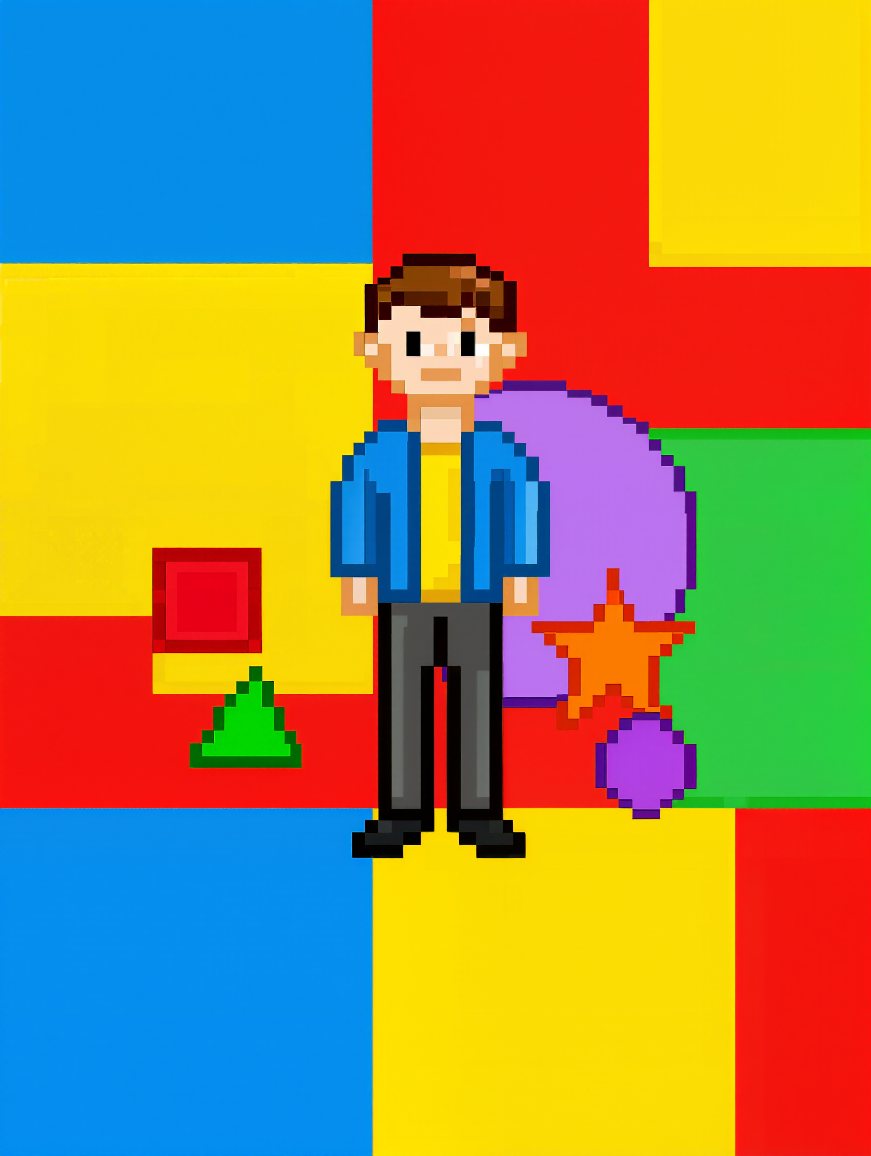 Kling AI work 315754352522884 - 16x16 pixel art generator AI image