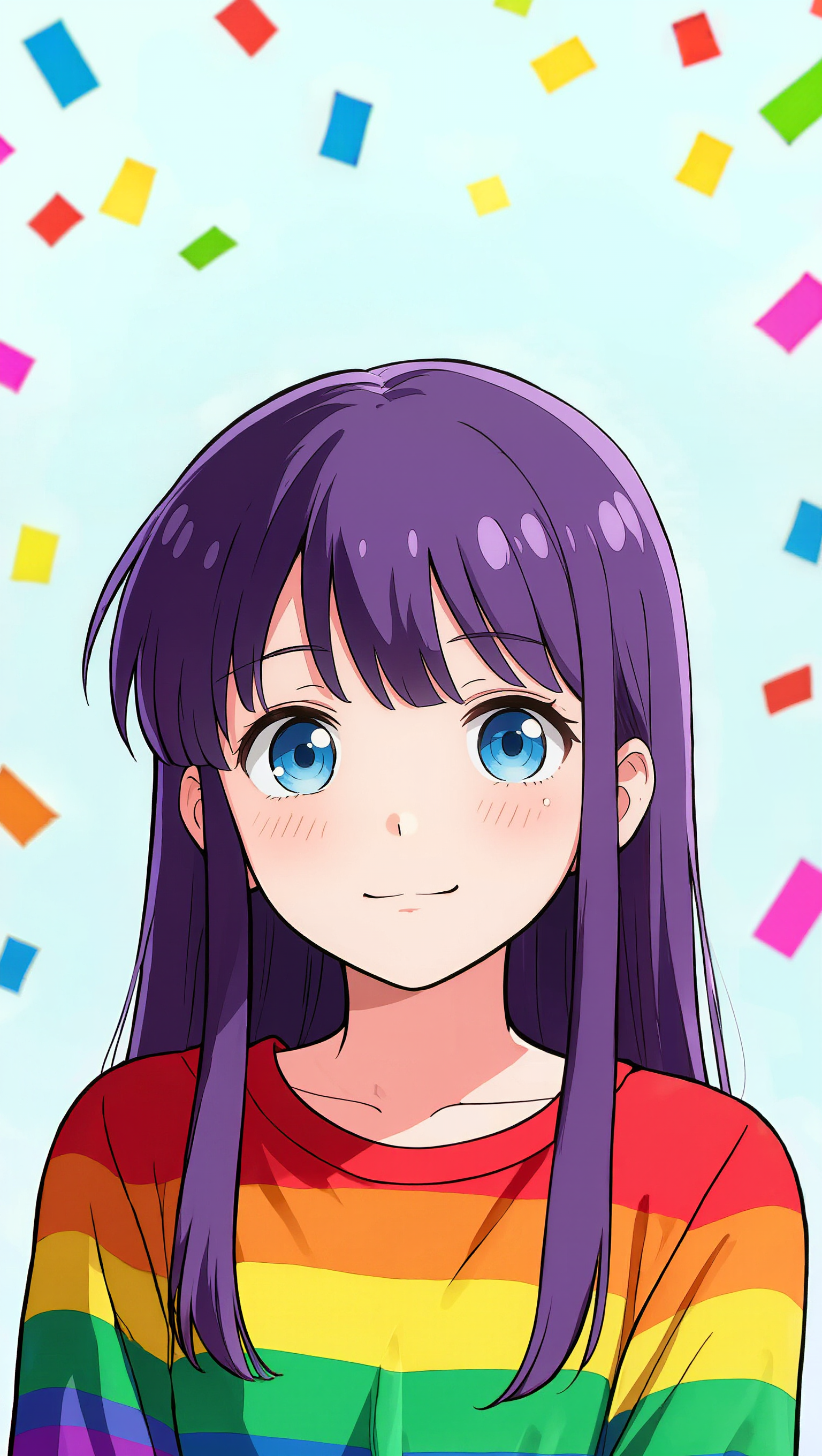 Kling AI work 316230465660643 - green hair anime girl with red and white shirt AI image