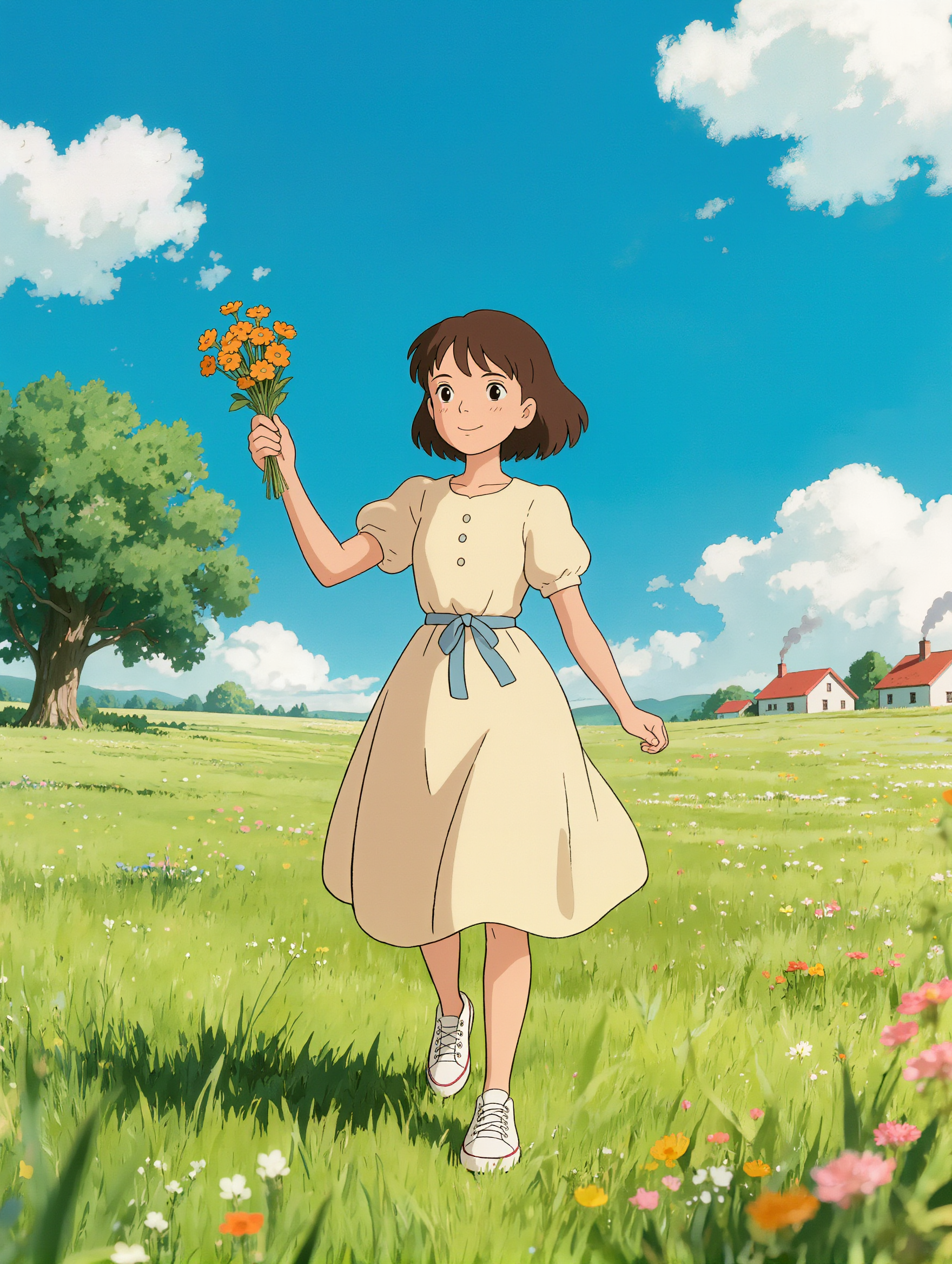 Kling AI work 316997961504297 - artbreeder ghibli AI image