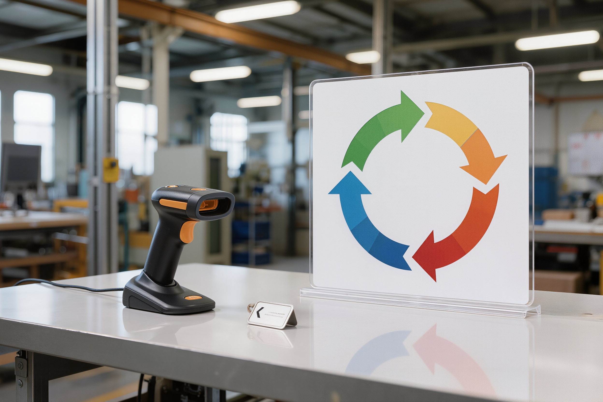 Circular economy concept - product photography examples AI image