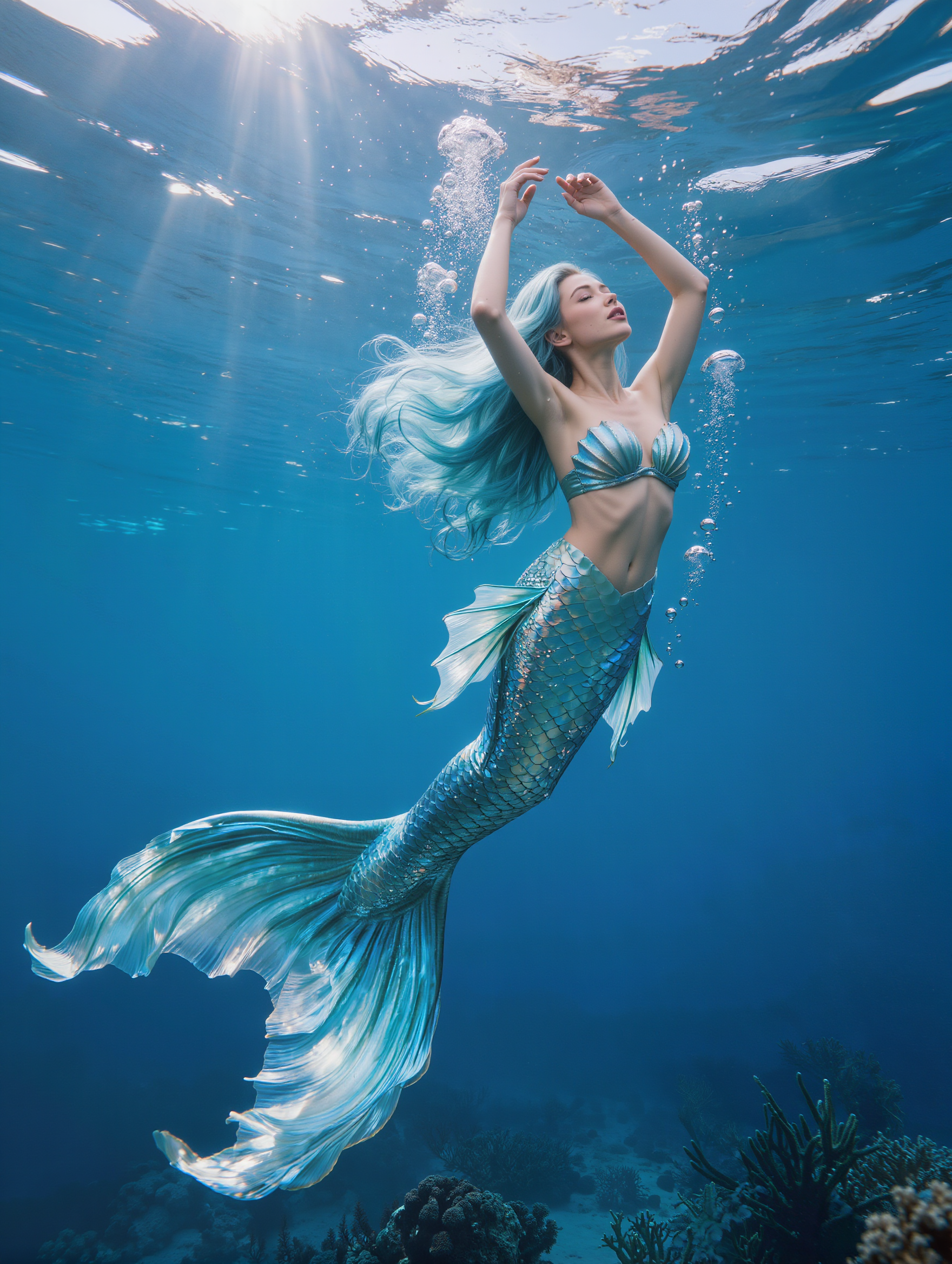 Calypso - mermaid video AI image
