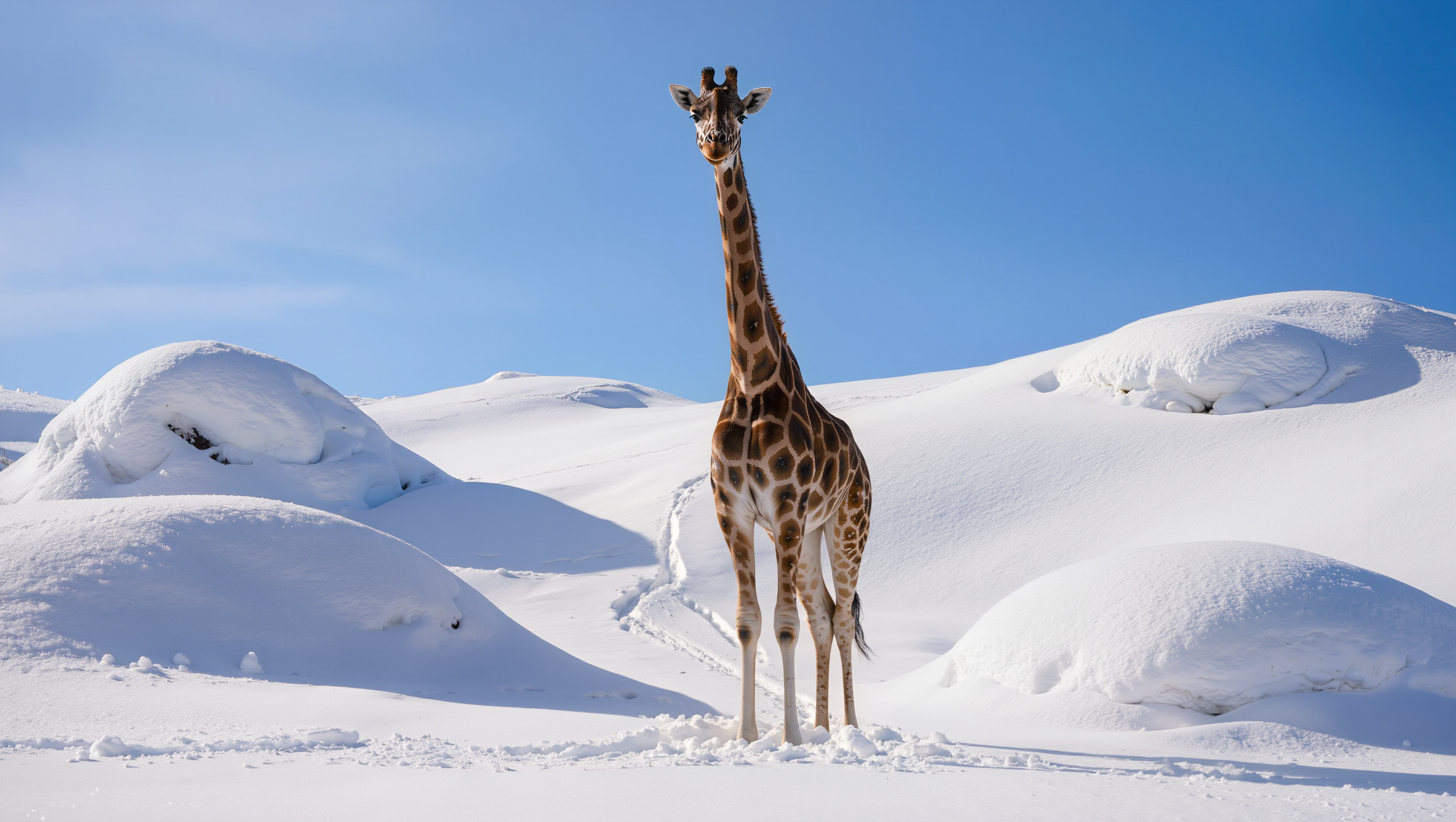 Kling AI work 318133104300668 - color picture of a giraffe AI image