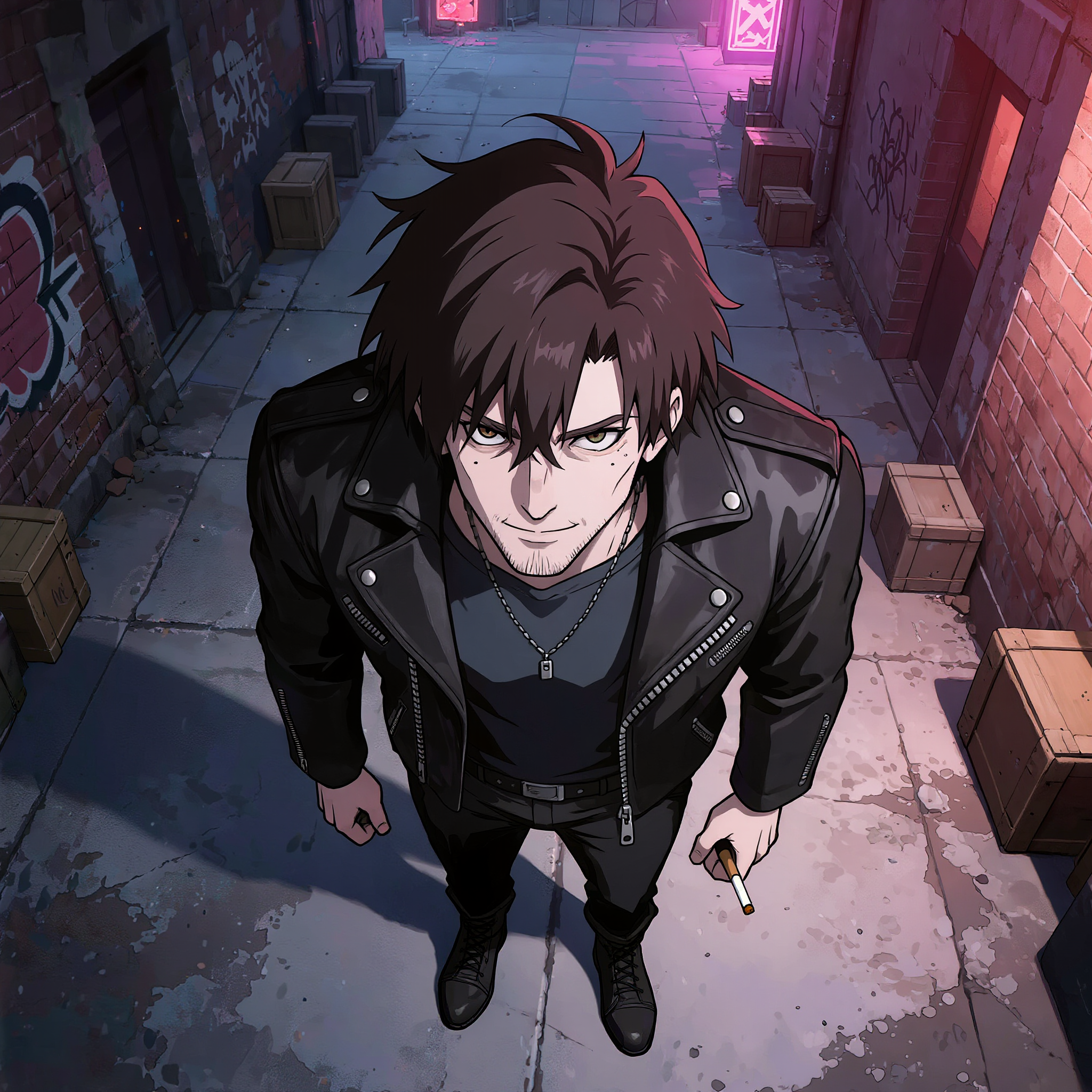Wild Life - purple anime pfp AI image