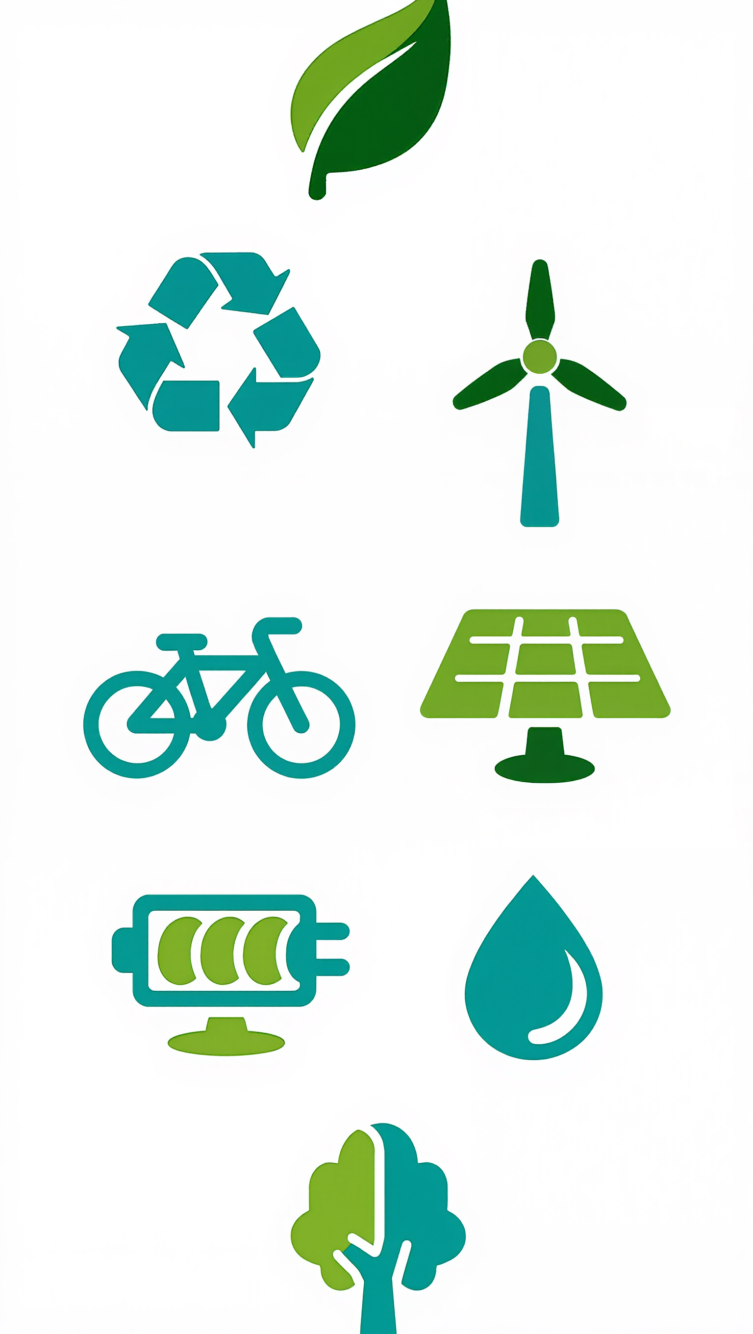 eco-friendly icon set - favorite icon generator AI image