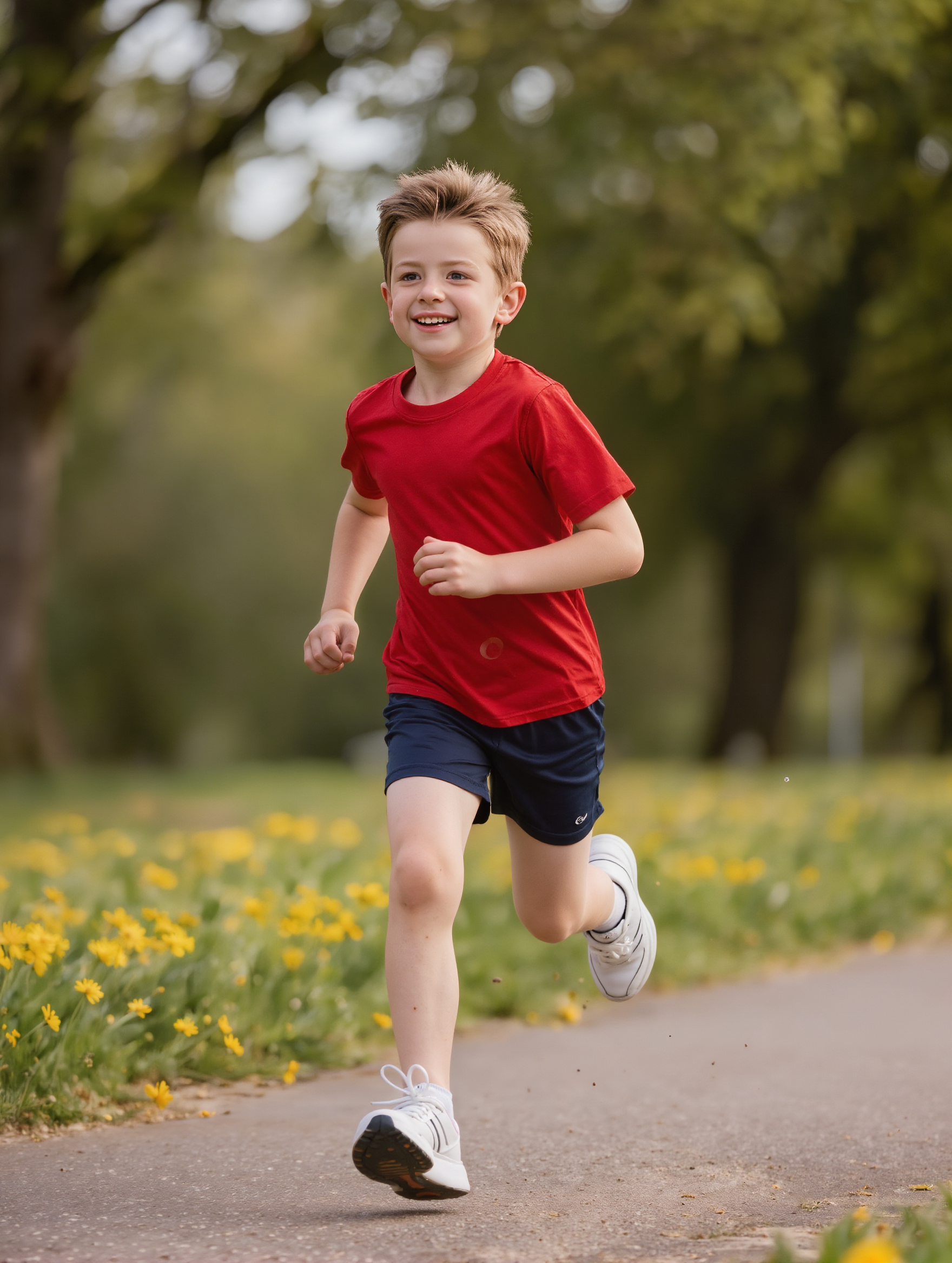 boy running - ai running AI image
