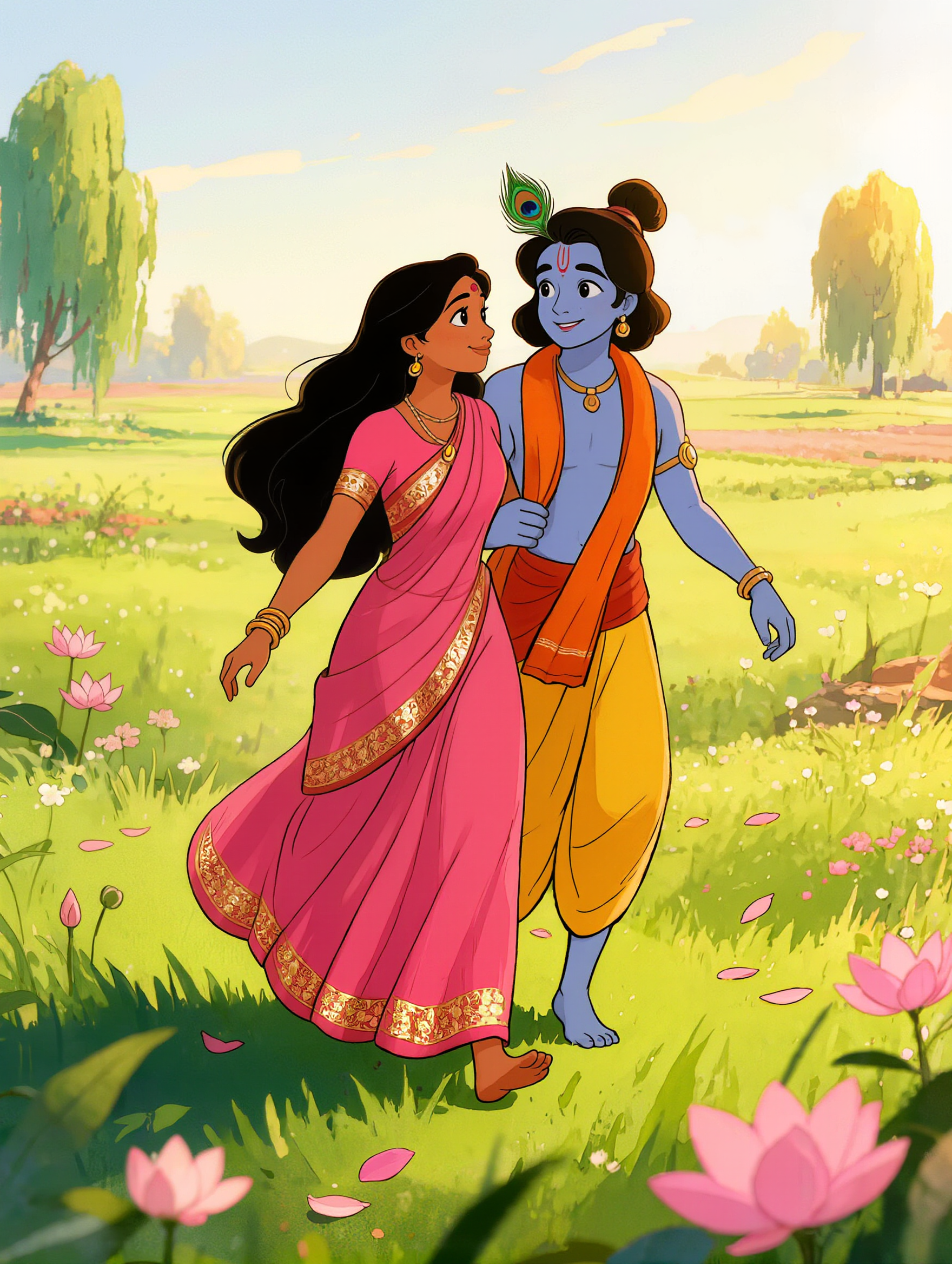 Radha Krishna na ki prem kahani - krishna lipsync AI image