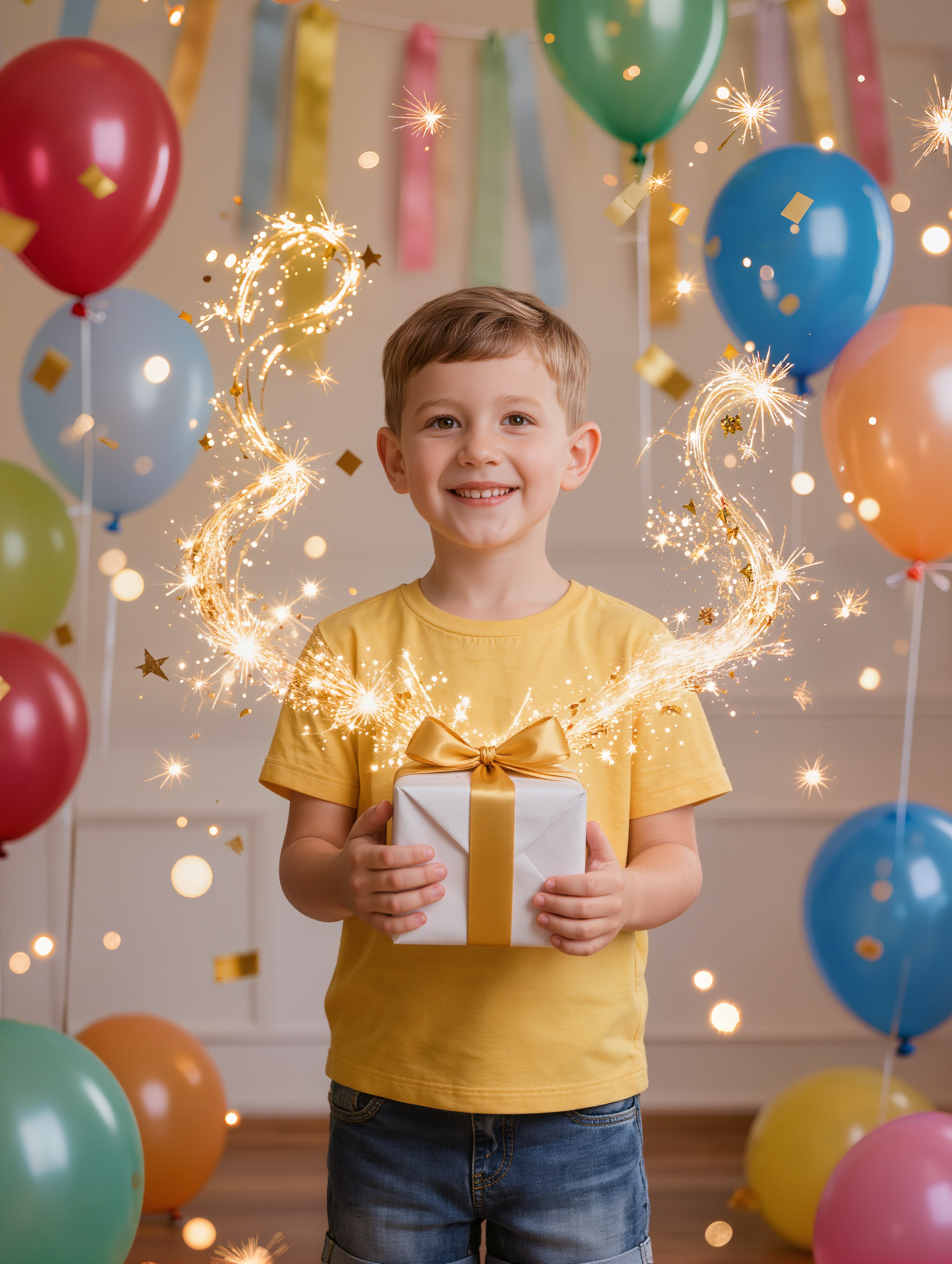 "A 11-year-old birthday moment,  - online birthday card generator AI image